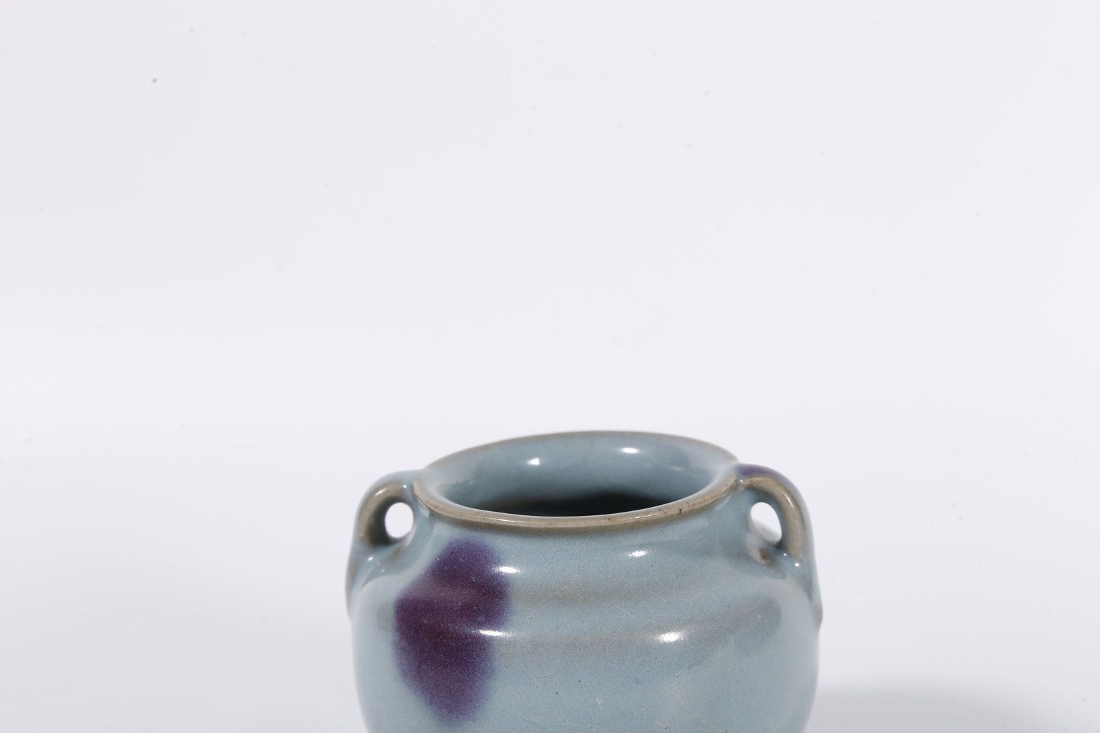 A JUN KILN DOUBLE-LOOP JAR - 5