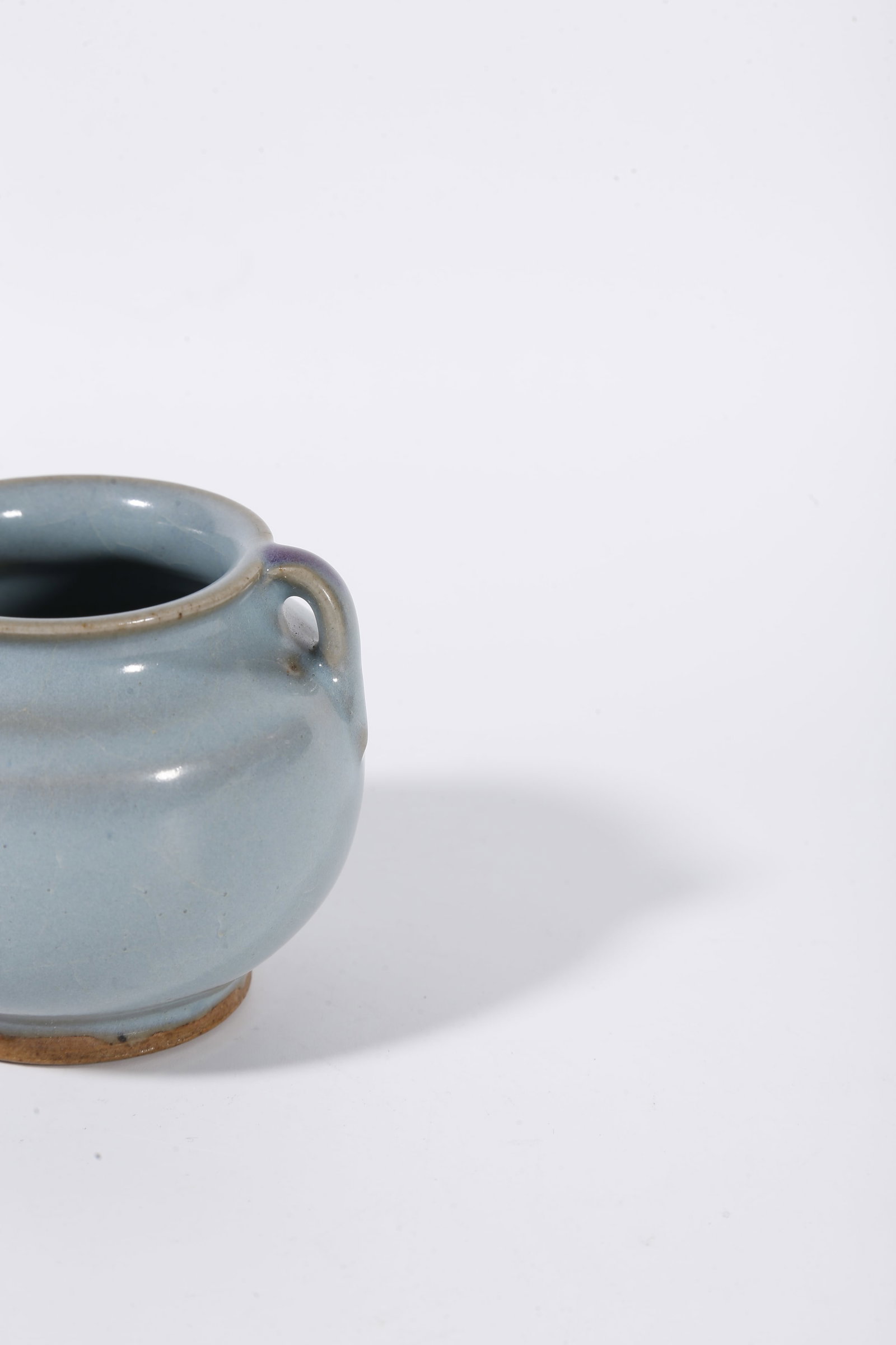 A JUN KILN DOUBLE-LOOP JAR - 7
