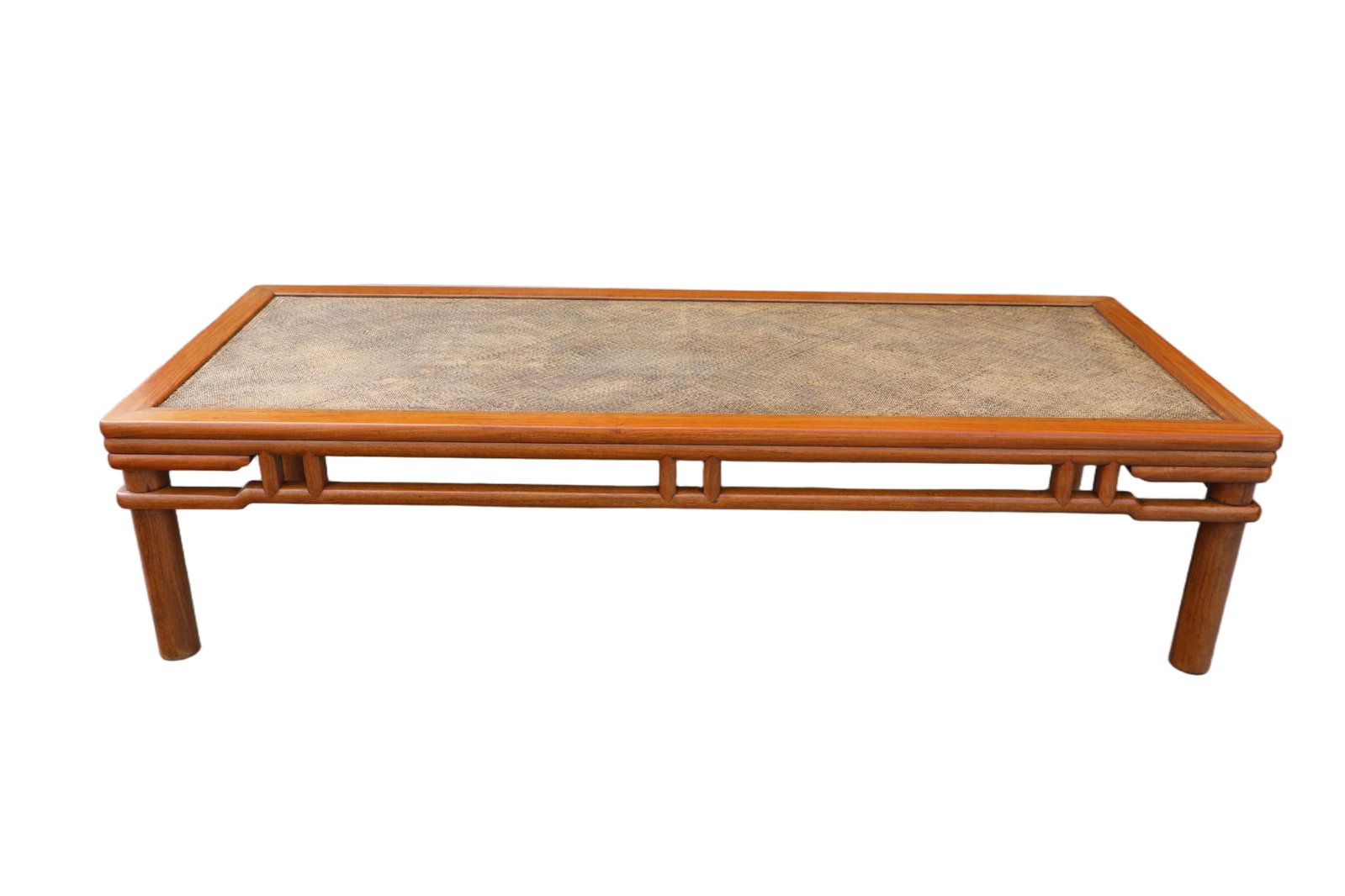 A ROUND ENCLOSED MAT-TOP DAYBED OF HUANGHUALI WOOD (1 of 8)