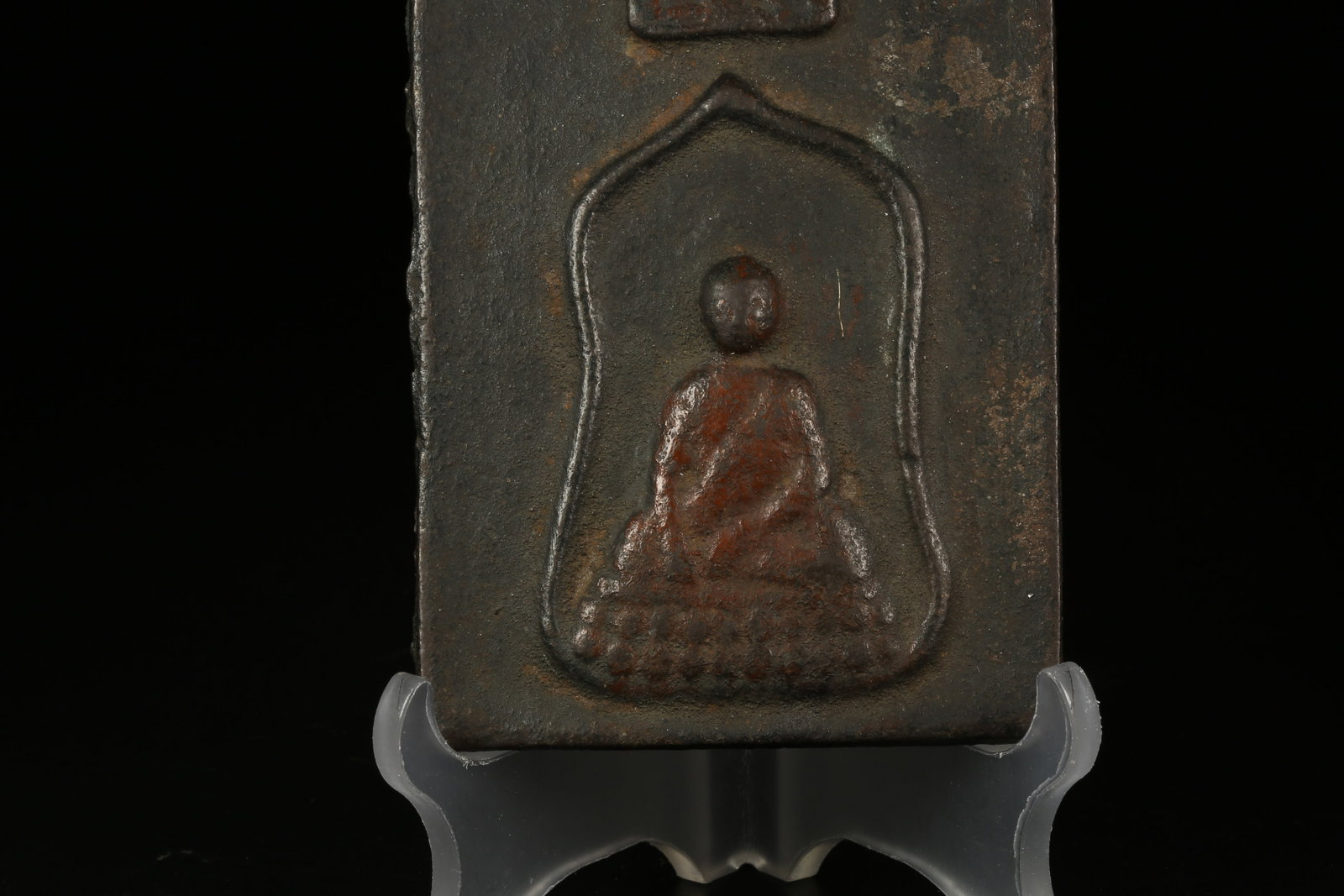 A BRONZE BUDDHIST TABLET - 3