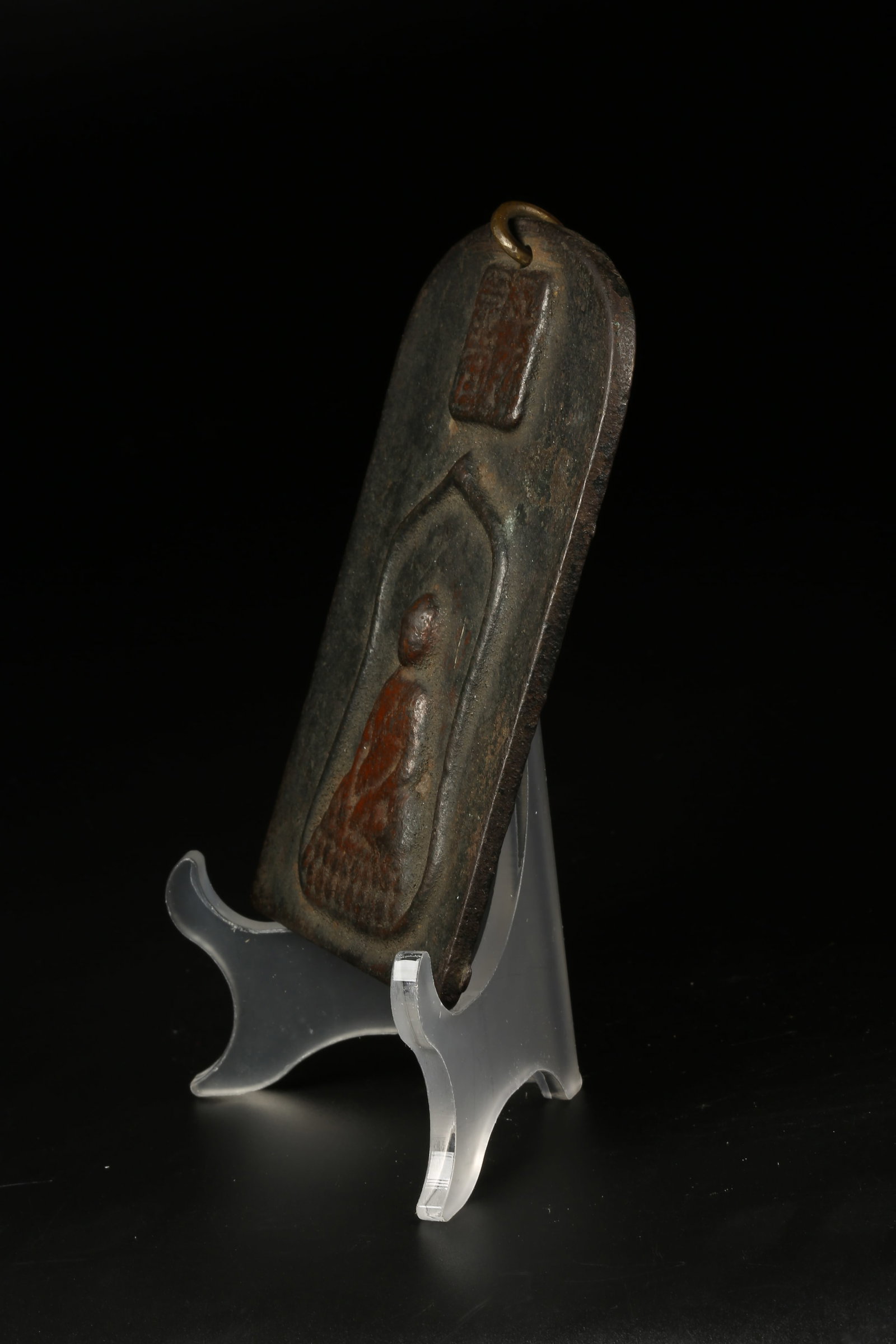 A BRONZE BUDDHIST TABLET - 5