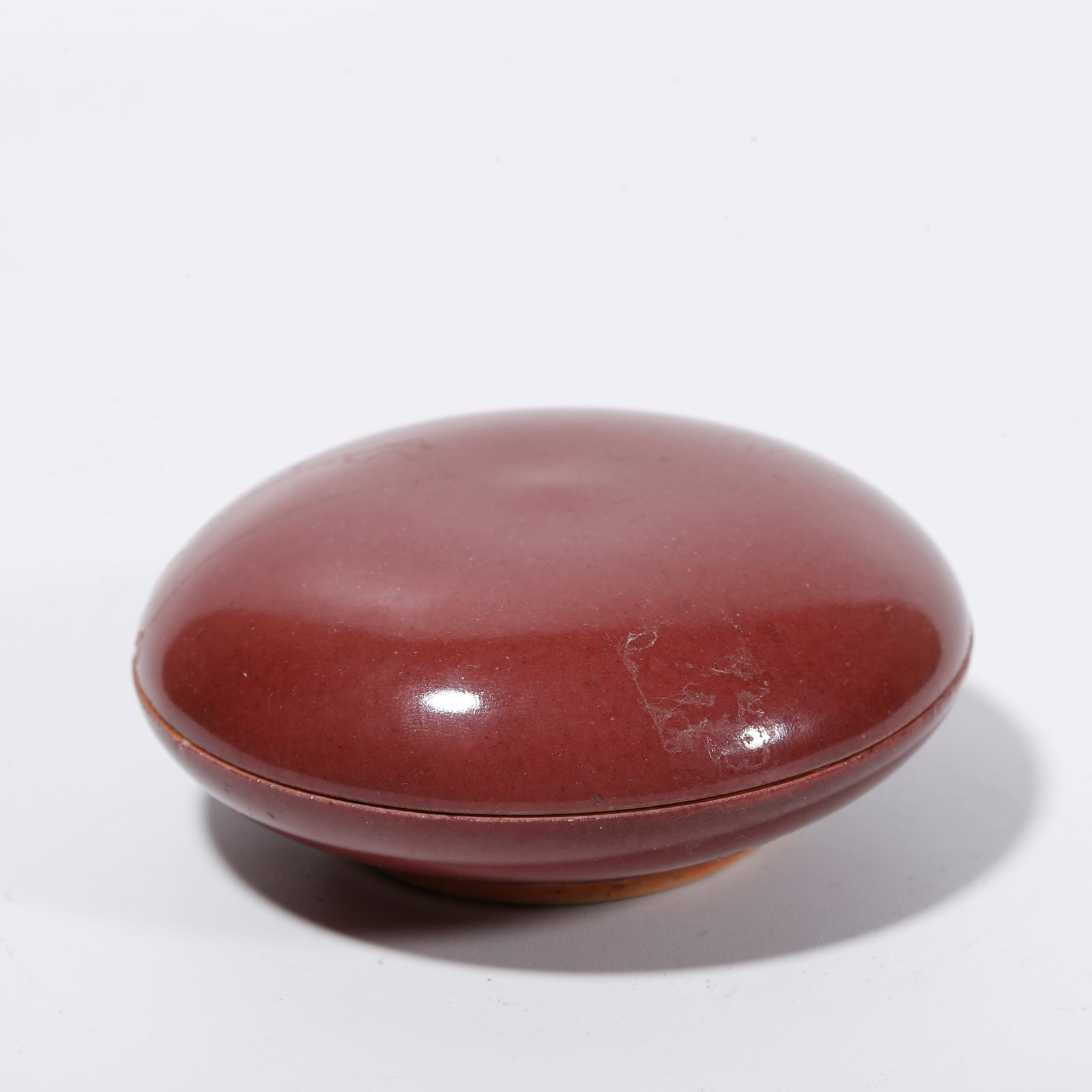A RED GLAZE ROUGE BOX: Red Glaze Rouge Box