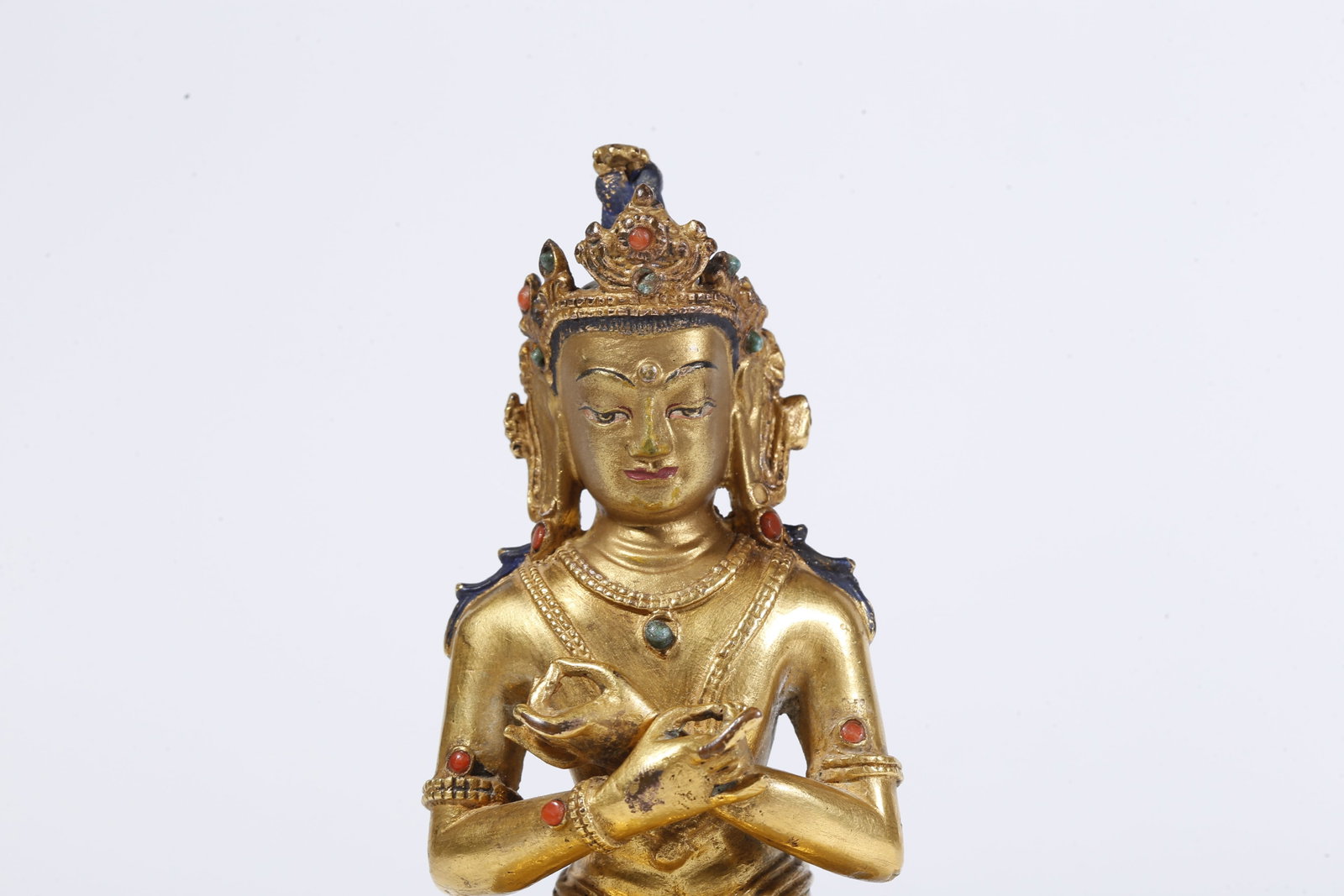 A GILT-BRONZE BUDDHA FIGURE - 2
