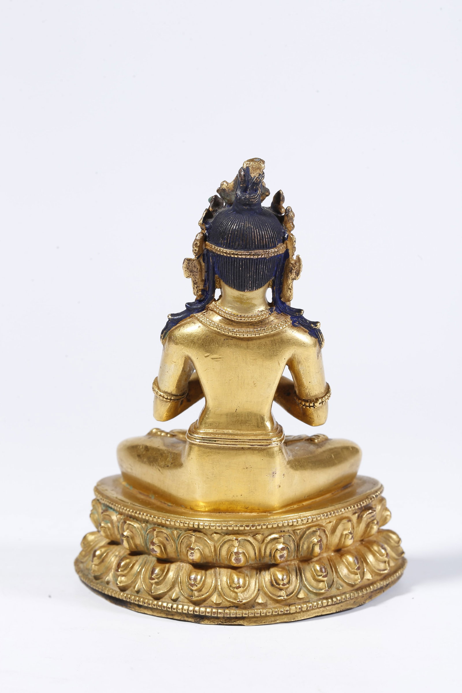 A GILT-BRONZE BUDDHA FIGURE - 5
