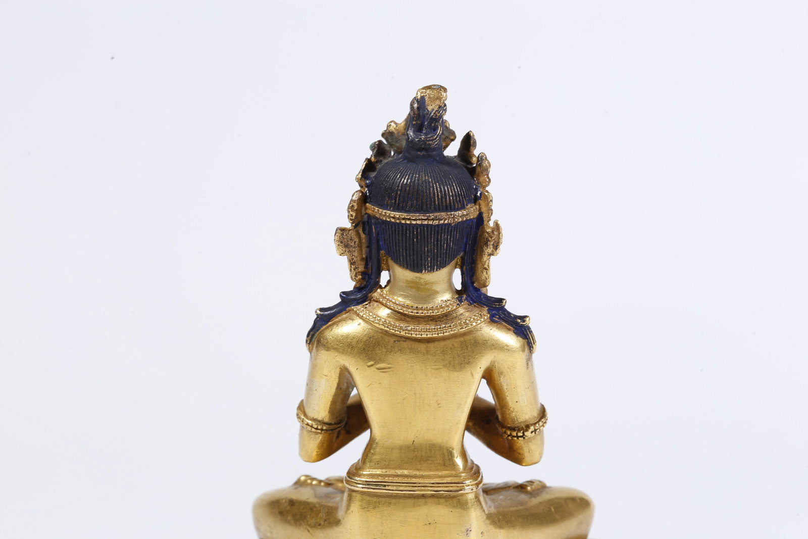 A GILT-BRONZE BUDDHA FIGURE - 6