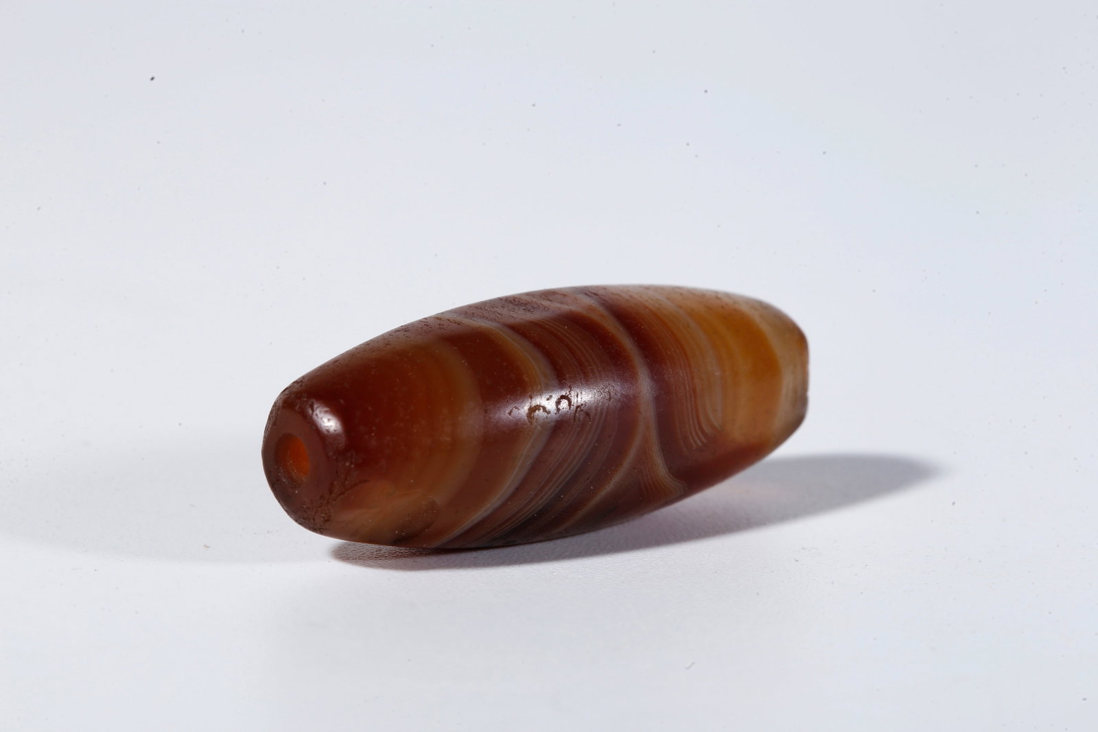 A THREAD-WRAPPED AGATE DZI BEAD - 7