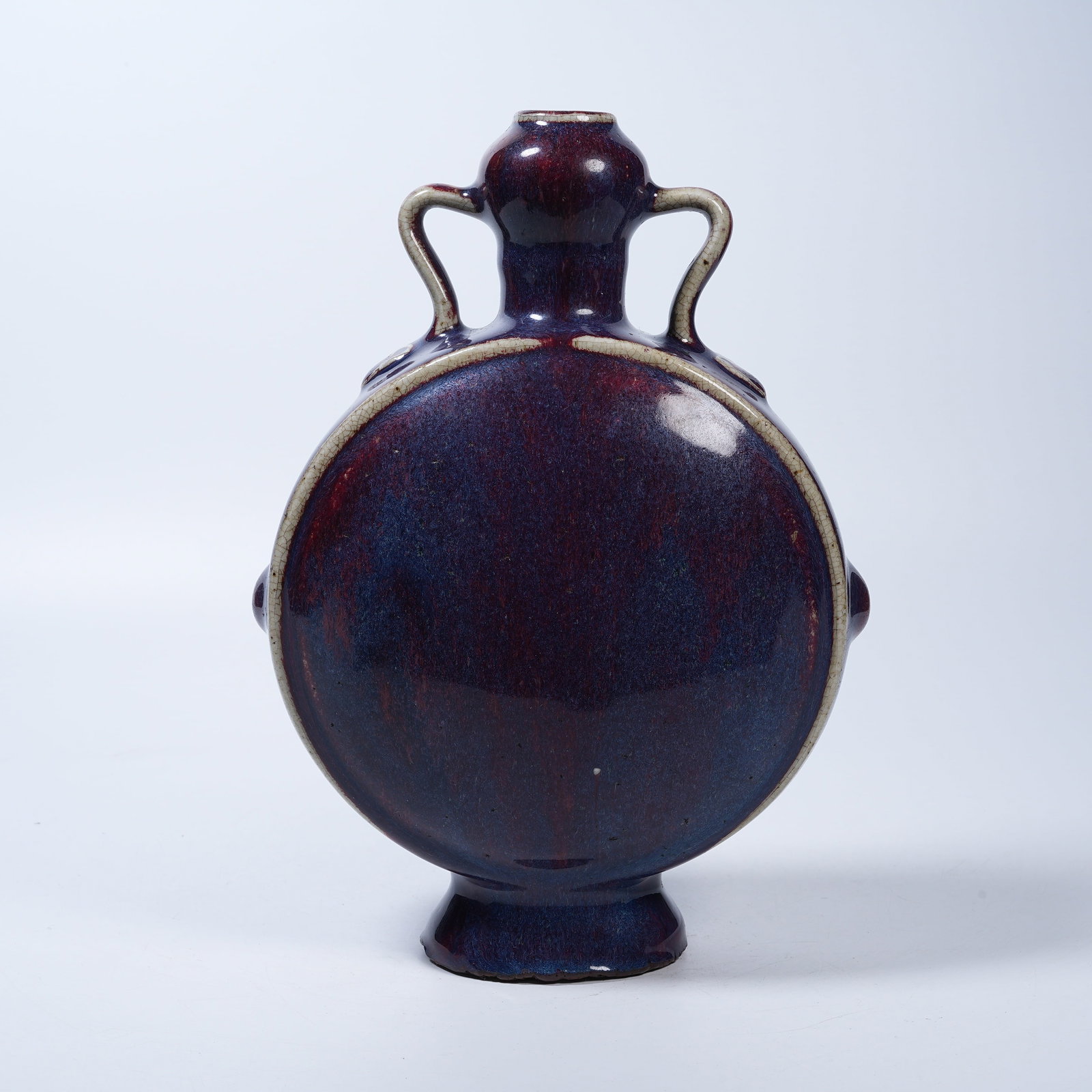 A FLAMBÉ GLAZE MOON FLASK WITH RIBBON EARS (1 of 9)