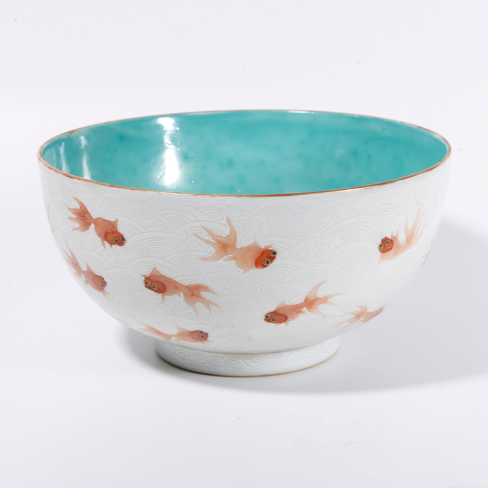 A IRON-RED BOWL WITH FISH MOTIFS (1 of 9)