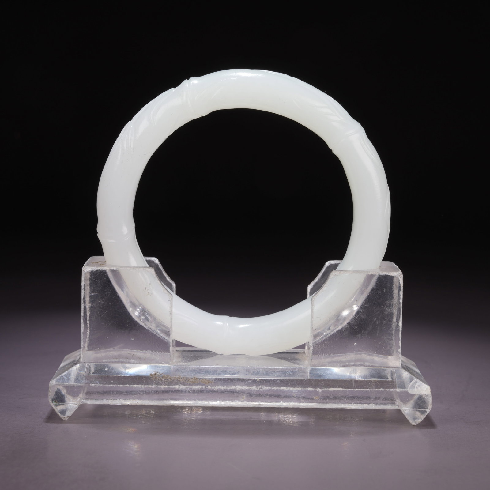 A HETIAN JADE BAMBOO-FORM BRACELET (1 of 9)