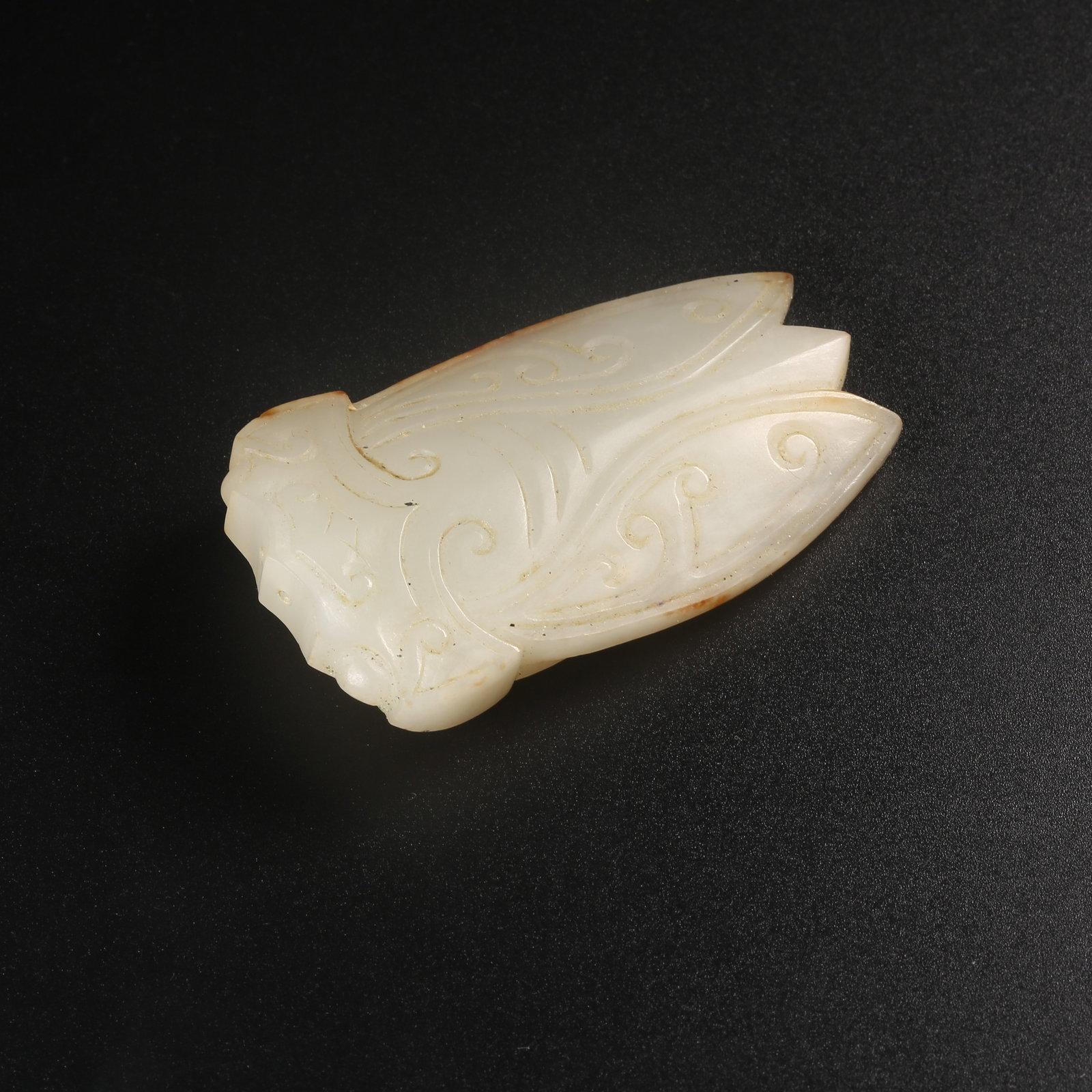 A ARCHAIC JADE CICADA: Archaic jade cicada