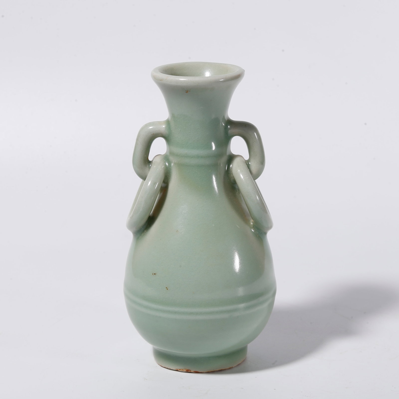 A LONGQUAN KILN DOUBLE-EARED VASE (1 of 9)