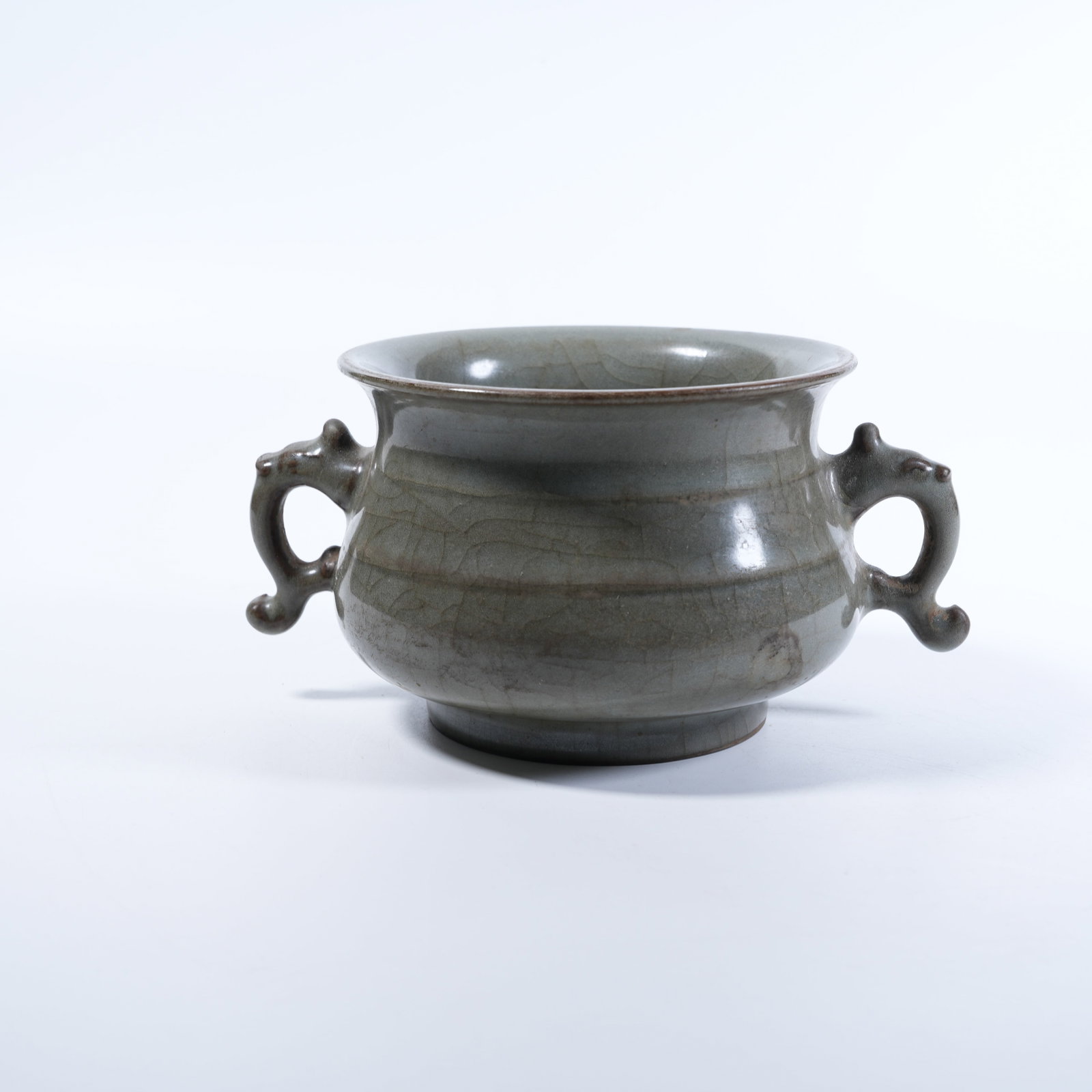 A DRAGON-EARED CENSER OF LONGQUAN KILN (1 of 9)