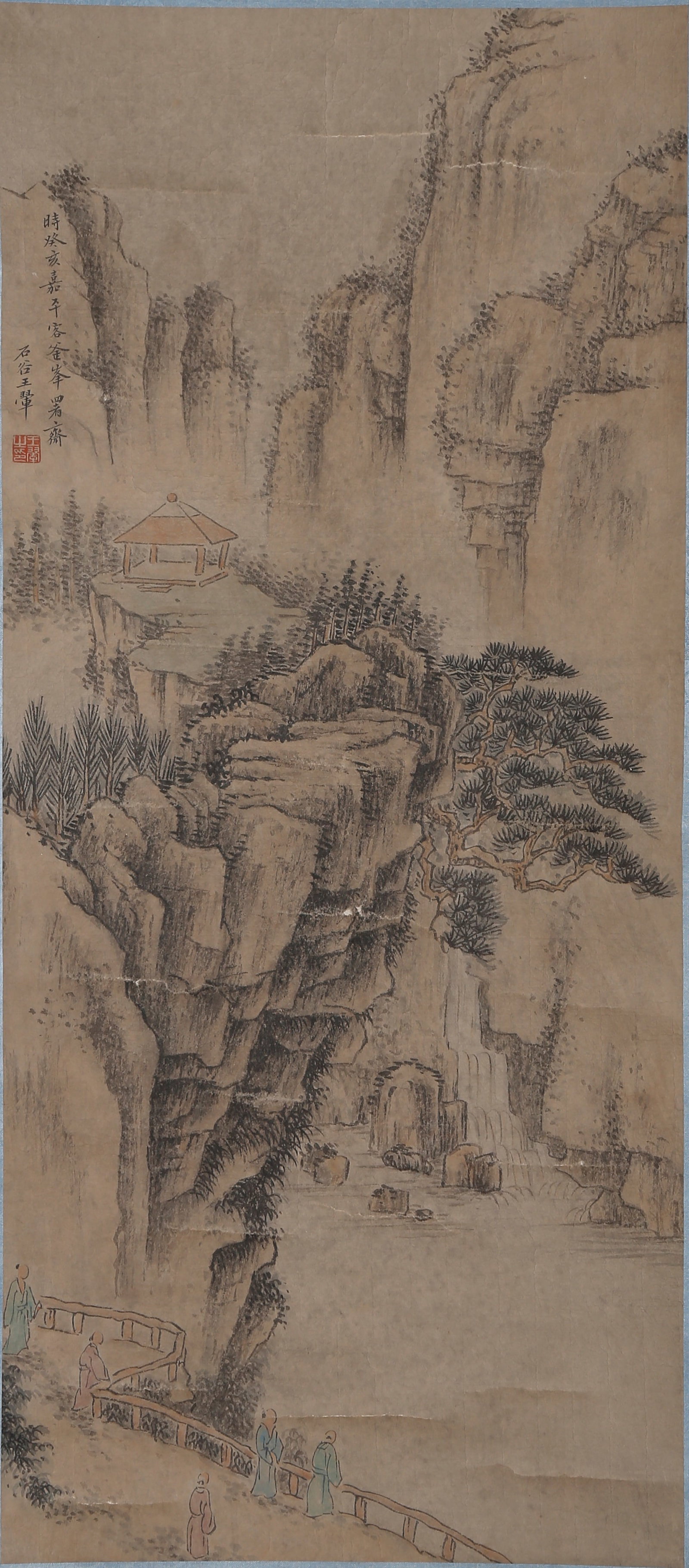 A LANDSCAPE PAINTING ON PAPER BY WANG HUI.王翚 (1 of 10)