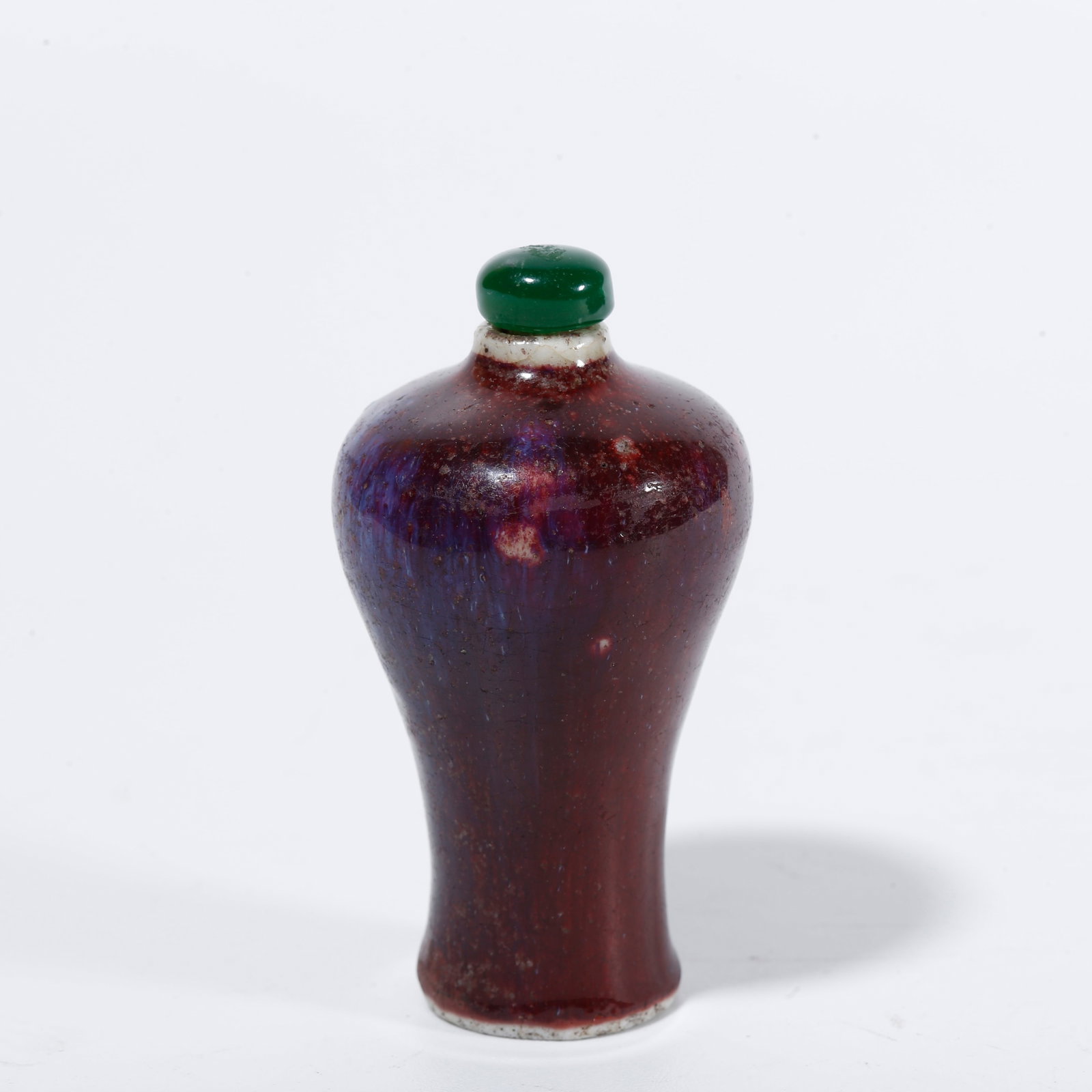 A FLAMB? GLAZE SNUFF BOTTLE: Flamb? Glaze Snuff Bottle