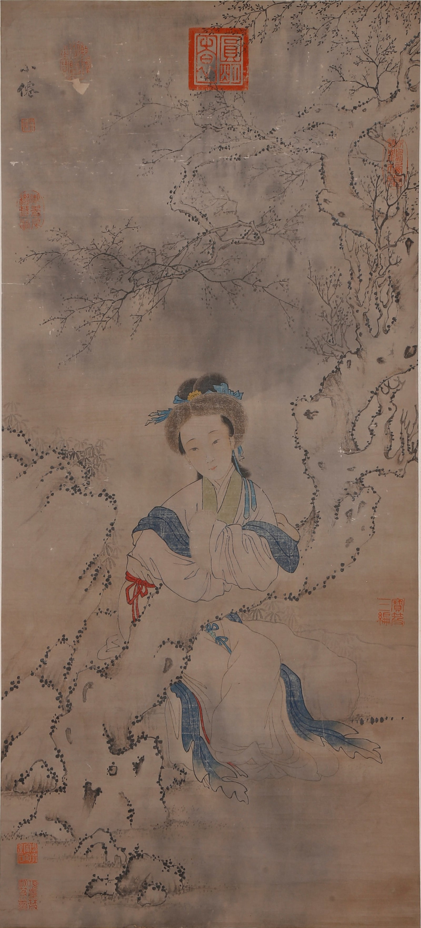 A FIGURE PAINTING ON PAPER BY WU WEI.吳偉 (1 of 10)