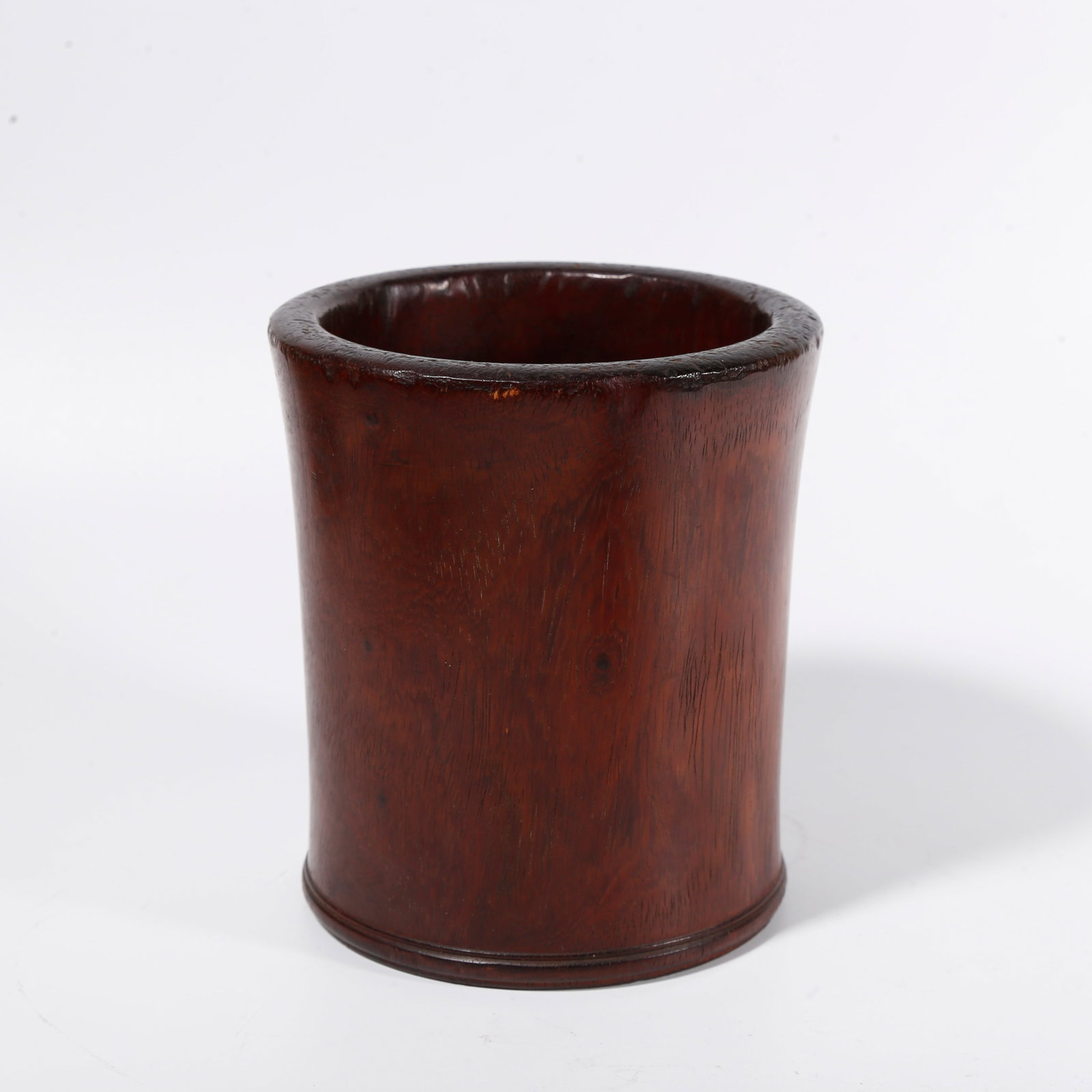 A HUANGHUALI WOOD BRUSH POT (1 of 9)