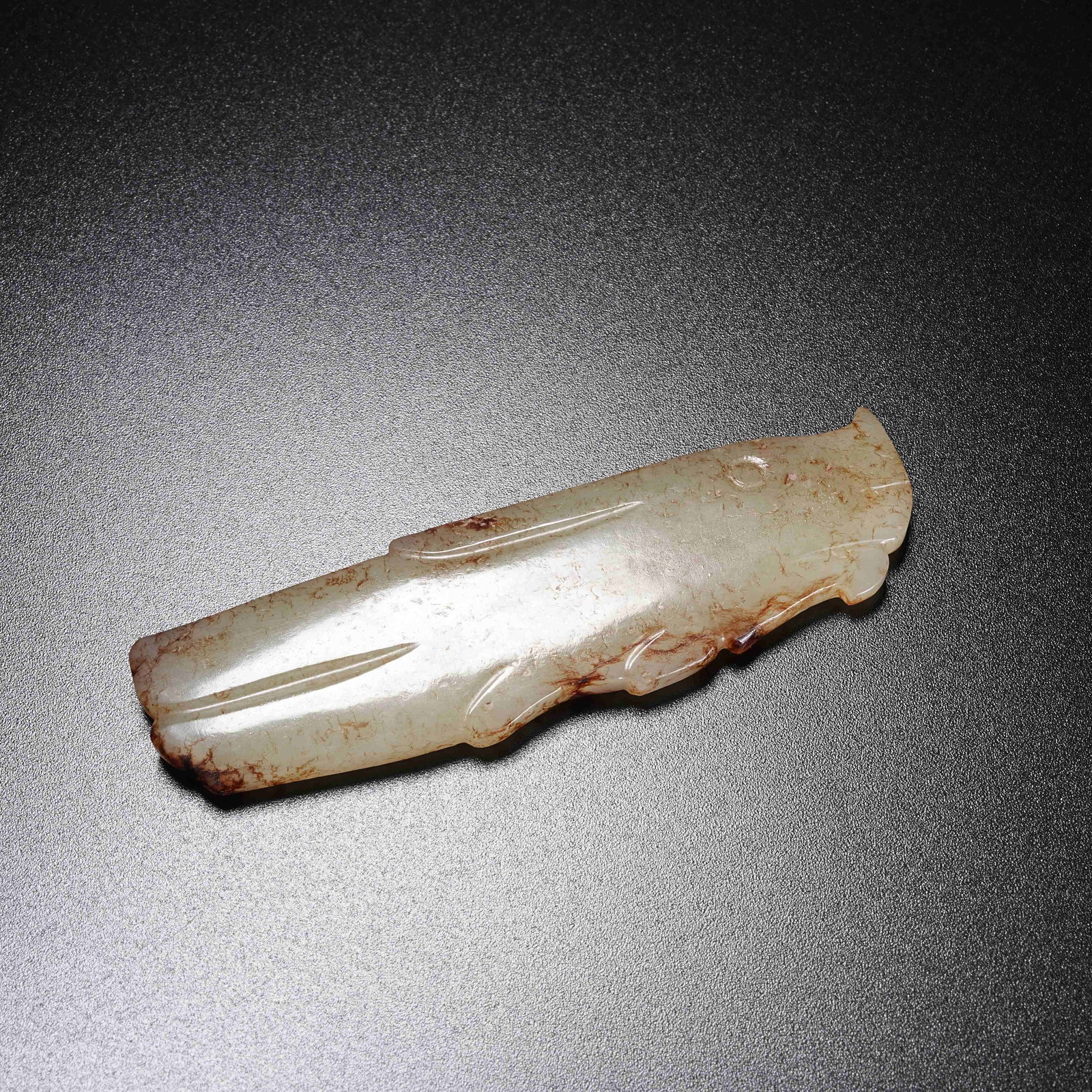 A ANCIENT JADE BEAST-SHAPED PENDANT (1 of 8)