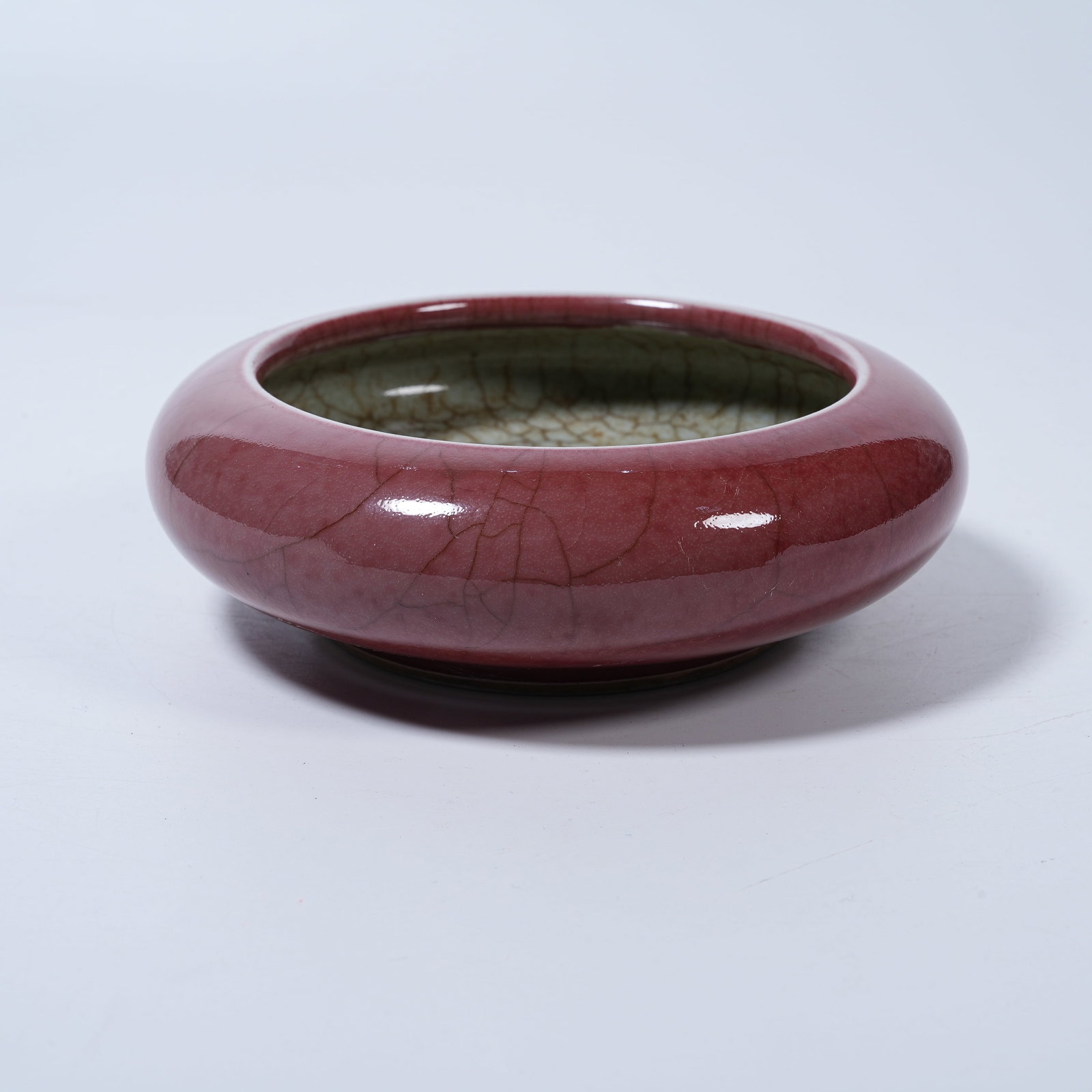 A LANGYAO RED GLAZE WASHER: Langyao Red Glaze Washer