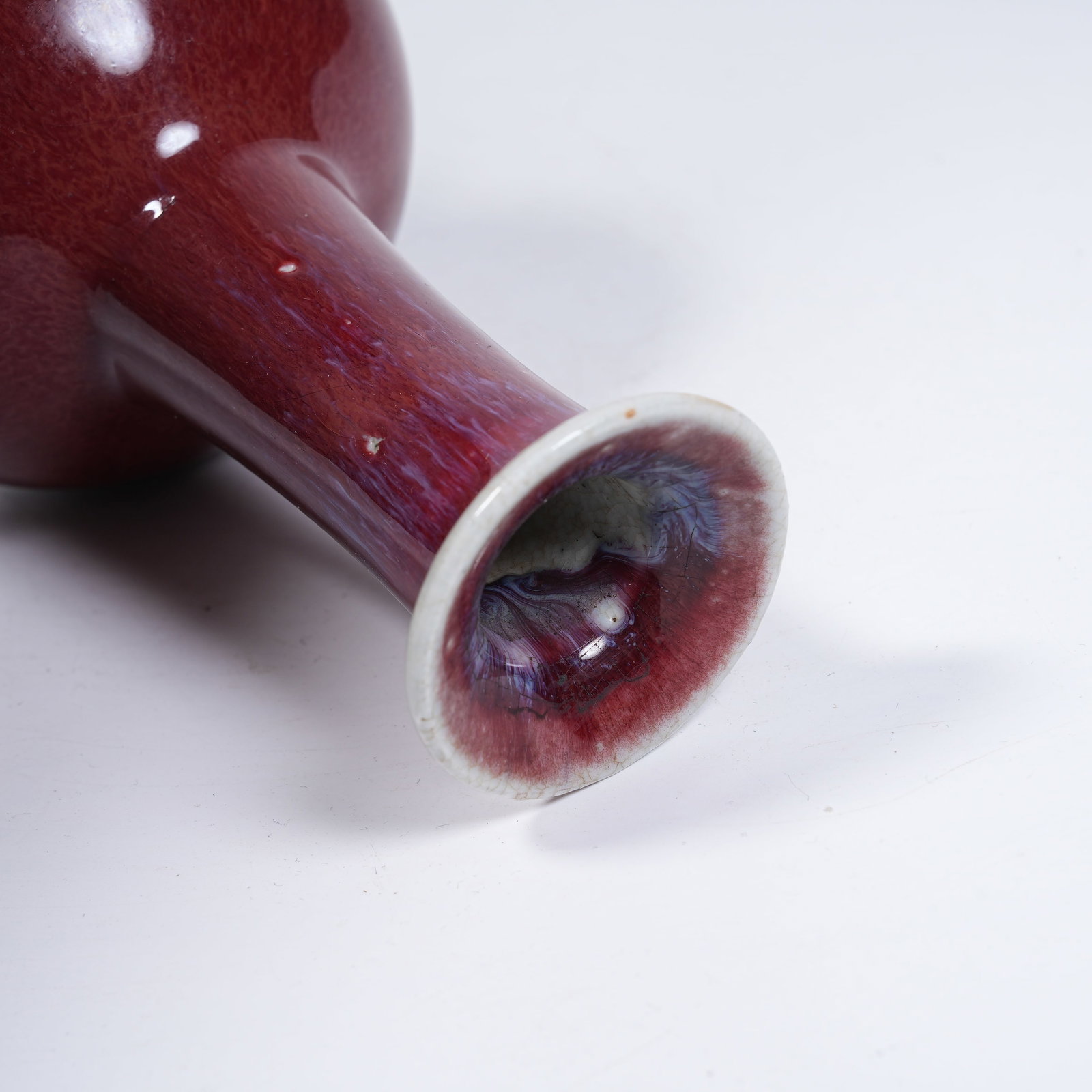 A SMALL TRANSMUTATION GLAZE VASE - 8