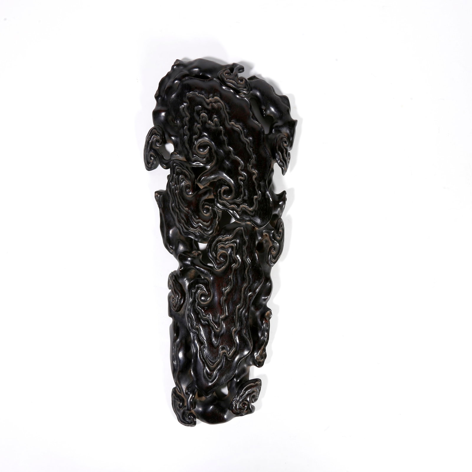 A RED SANDALWOOD CARVED GANODERMA LUCIDUM STAND (1 of 11)