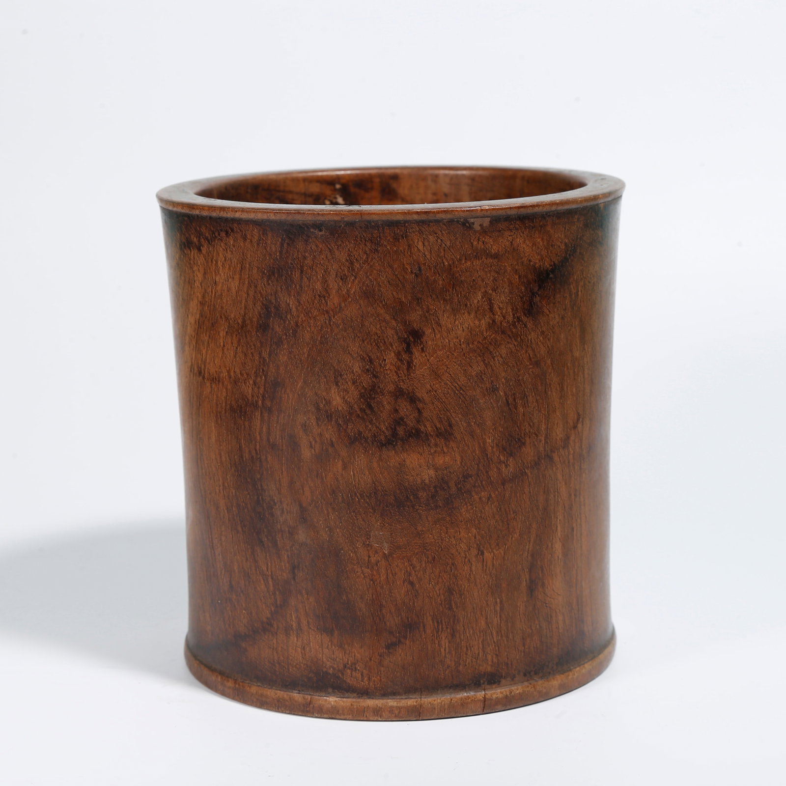 A HUANGHUALI WOOD BRUSH POT (1 of 9)