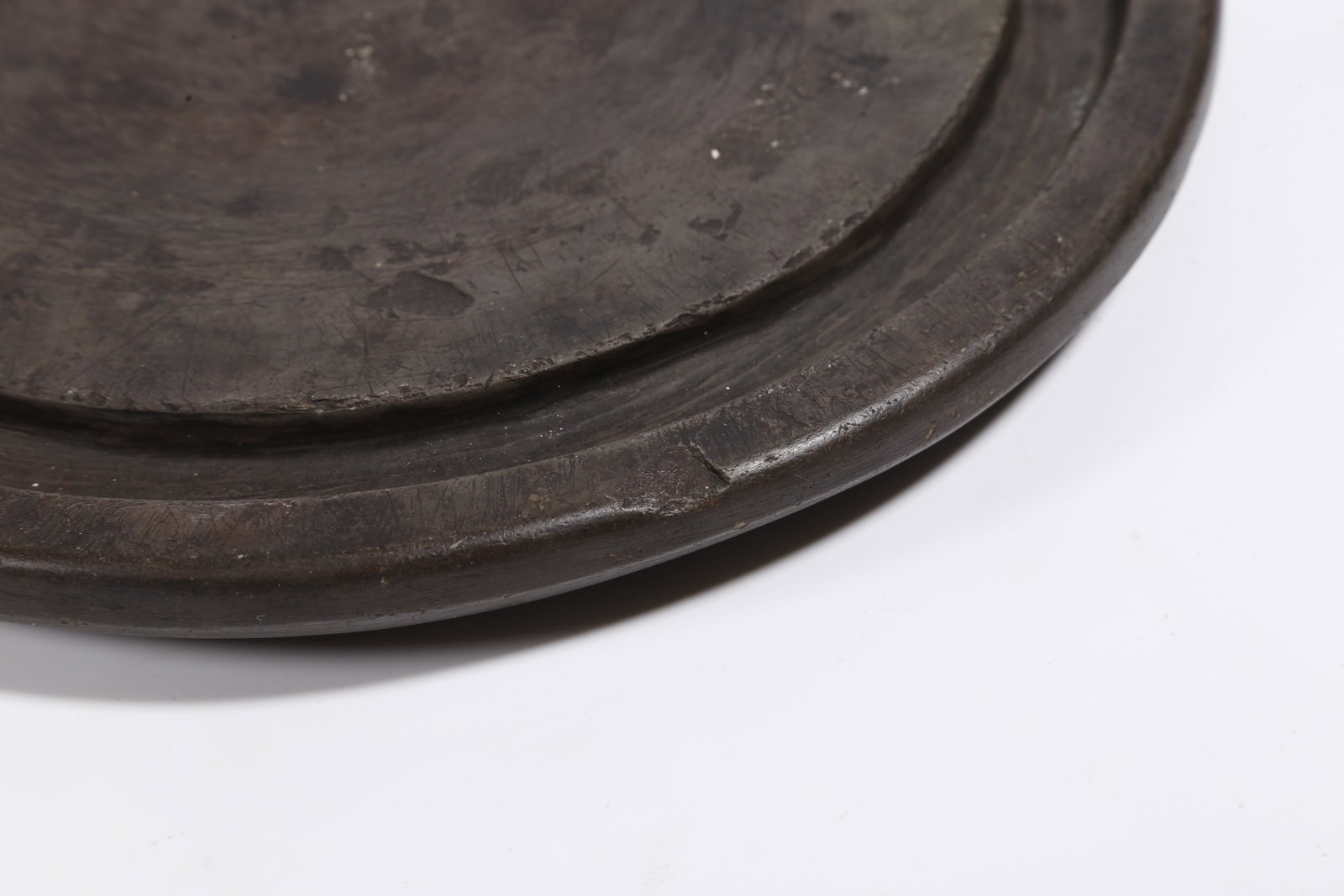 A ROUND DUAN INKSTONE - 5