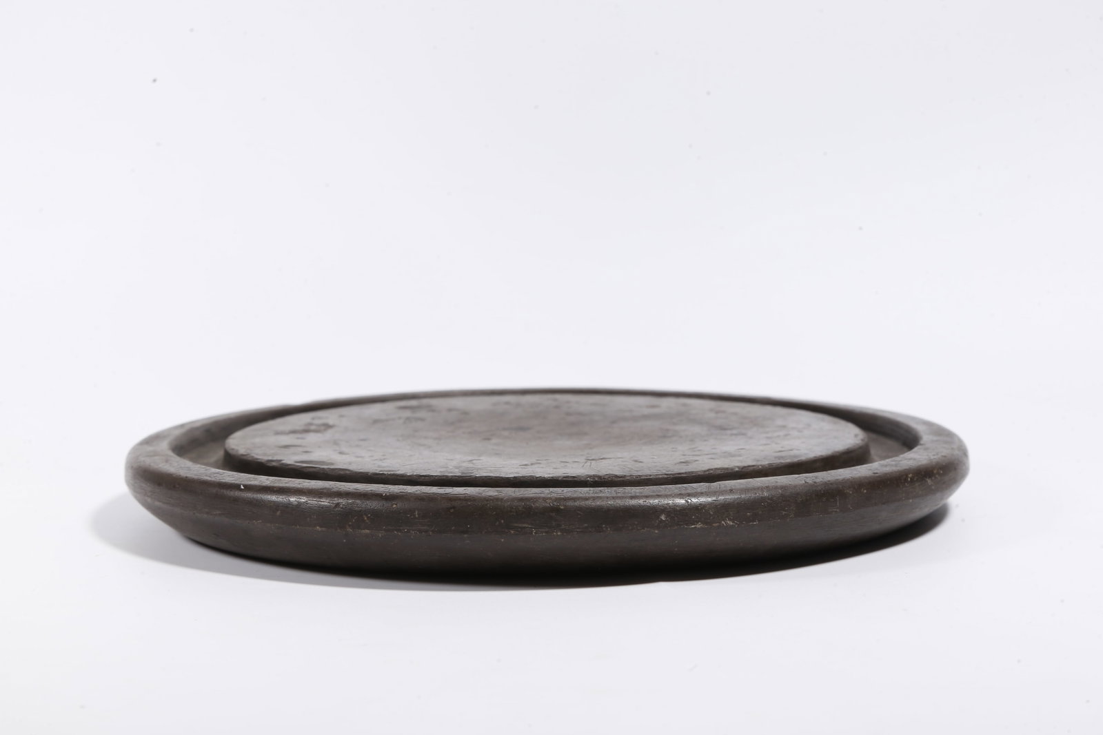 A ROUND DUAN INKSTONE - 7