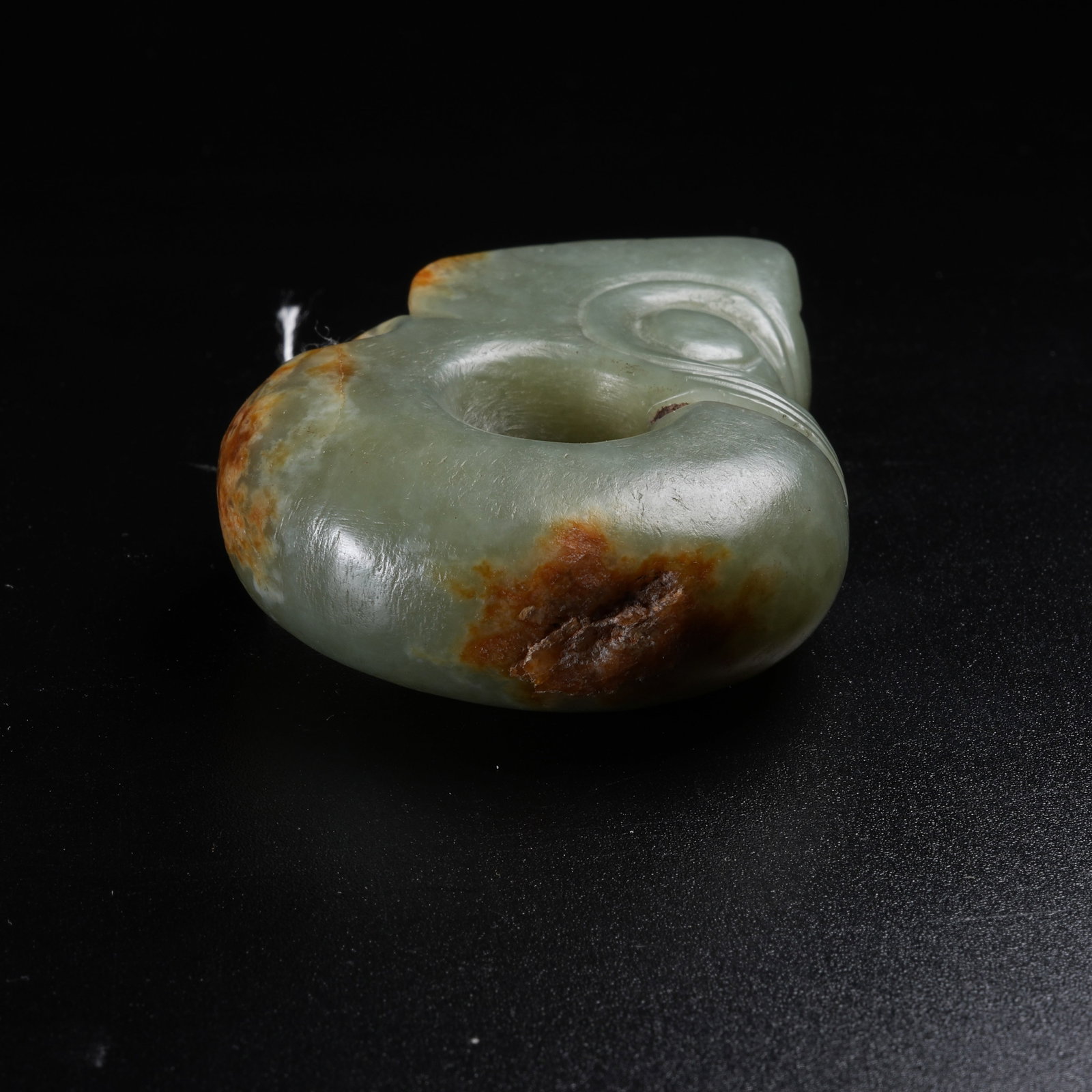 A ANCIENT JADE PIG DRAGON - 5
