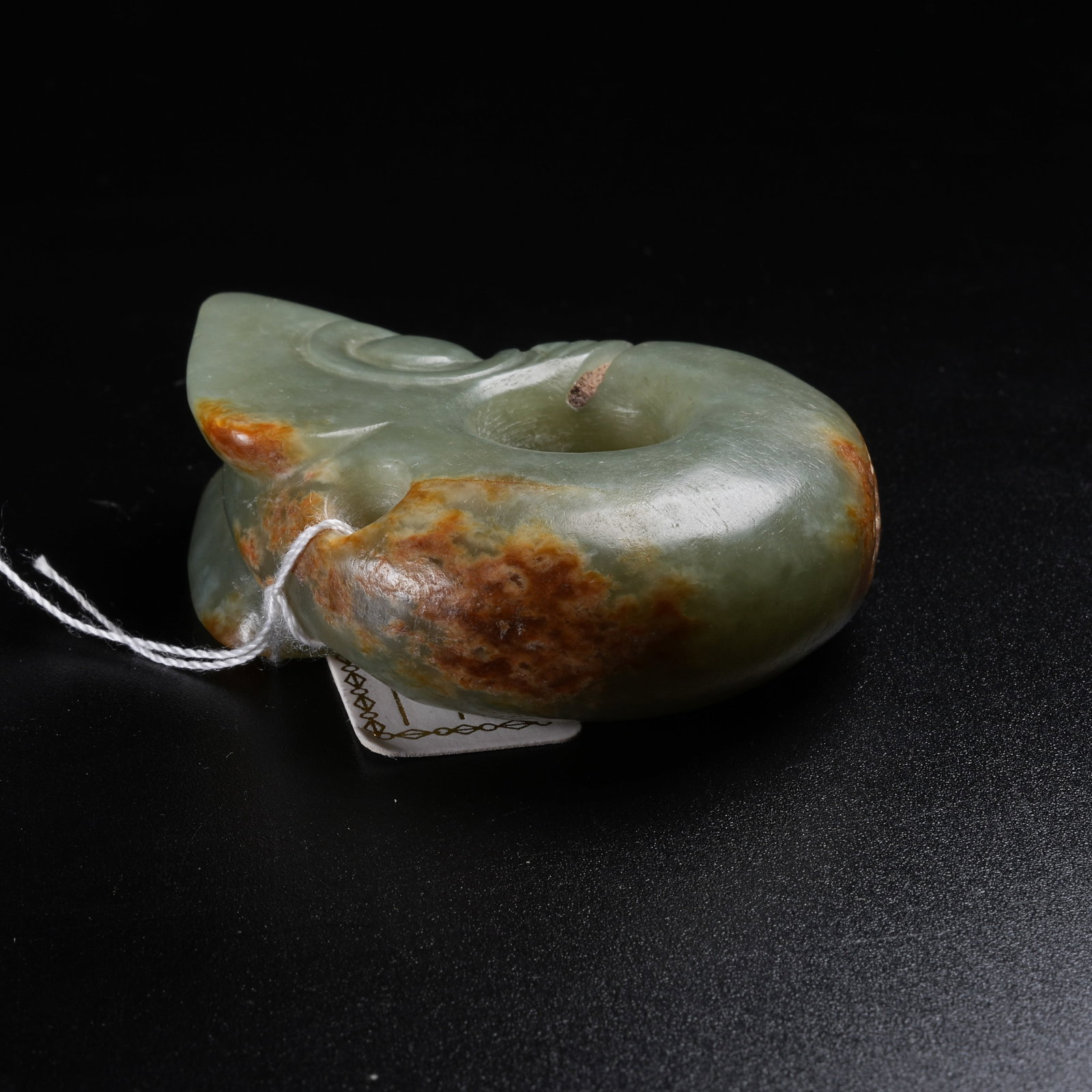 A ANCIENT JADE PIG DRAGON - 6