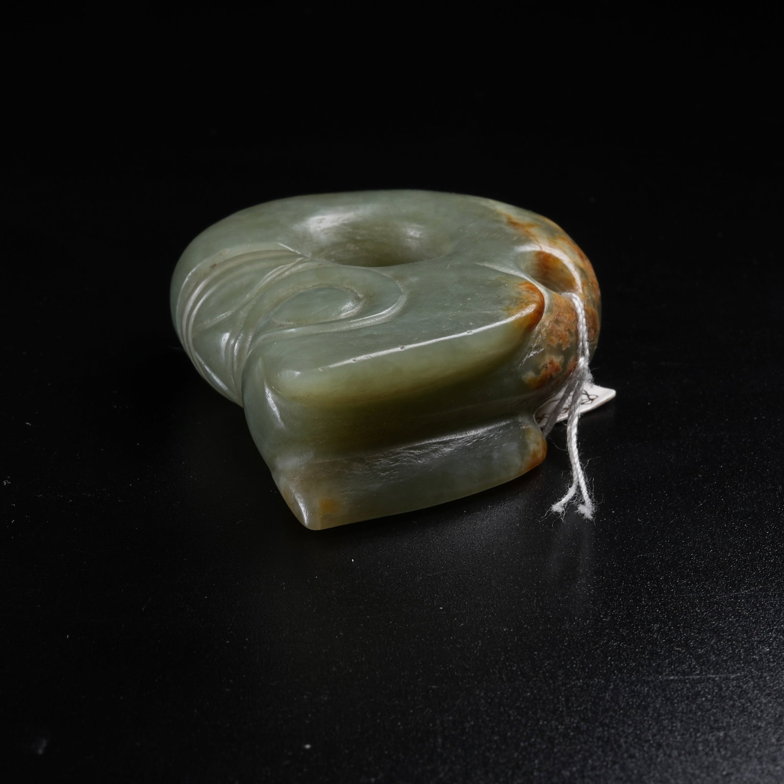 A ANCIENT JADE PIG DRAGON - 7