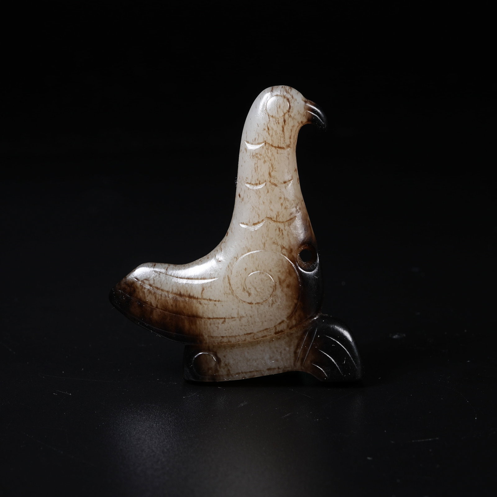 A ANCIENT JADE PHOENIX PENDANT: Ancient Jade Phoenix Pendant