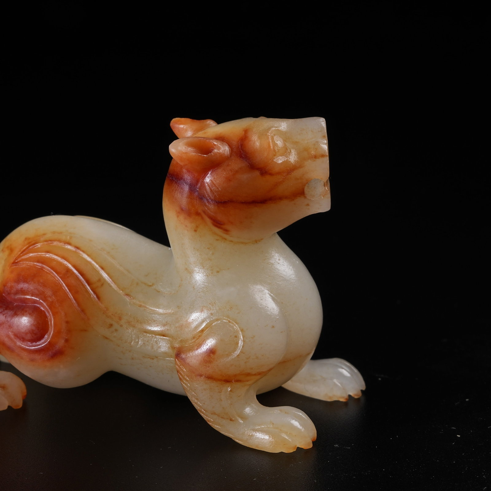 A ANCIENT JADE AUSPICIOUS BEAST - 7
