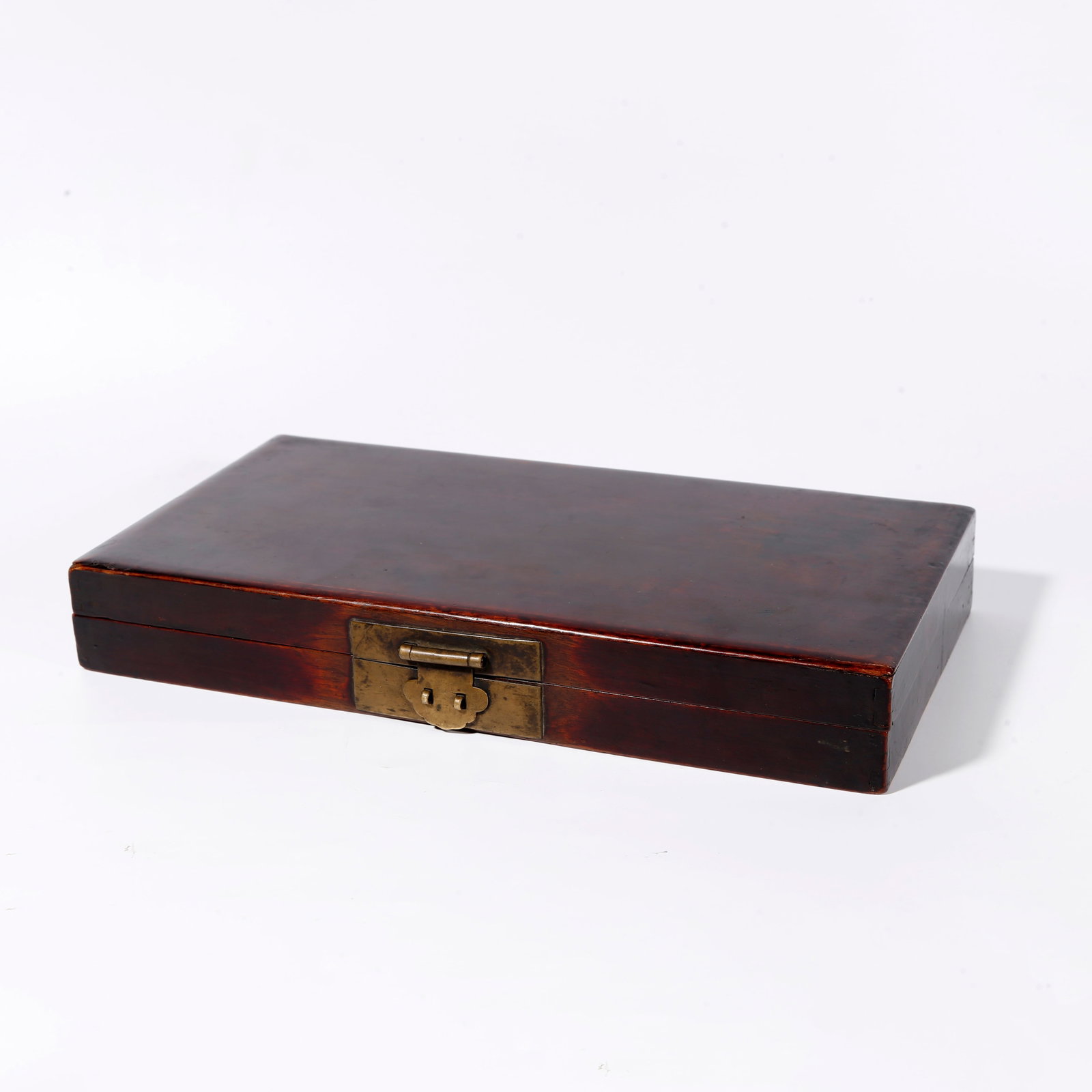 A LARGE LACQUER COVERED BOX ON WOOD CORE: Large Lacquer Covered Box on Wood Core