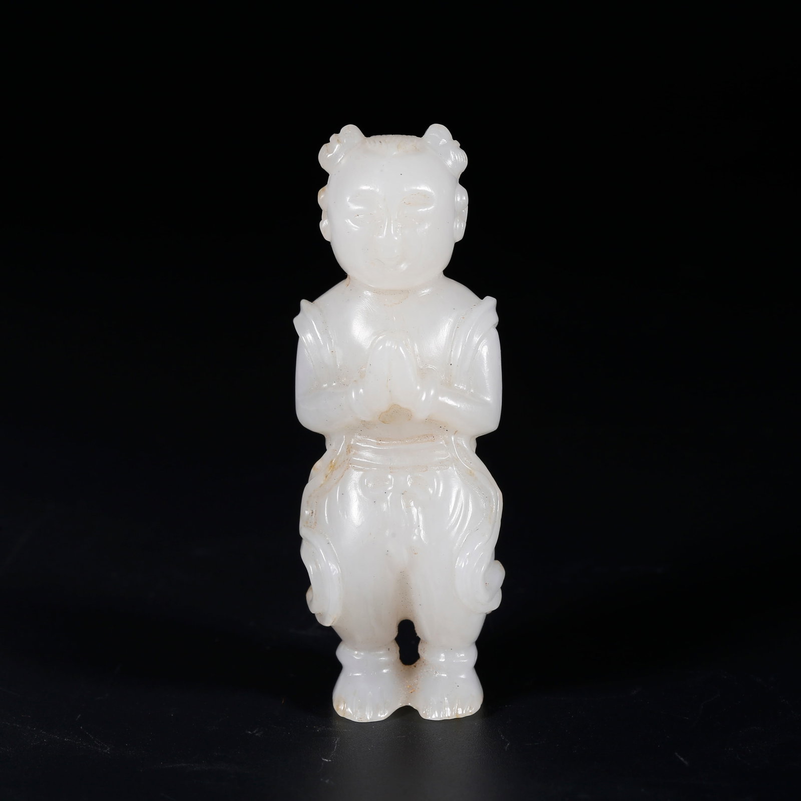 A HETIAN JADE BOY ORNAMENT (1 of 8)