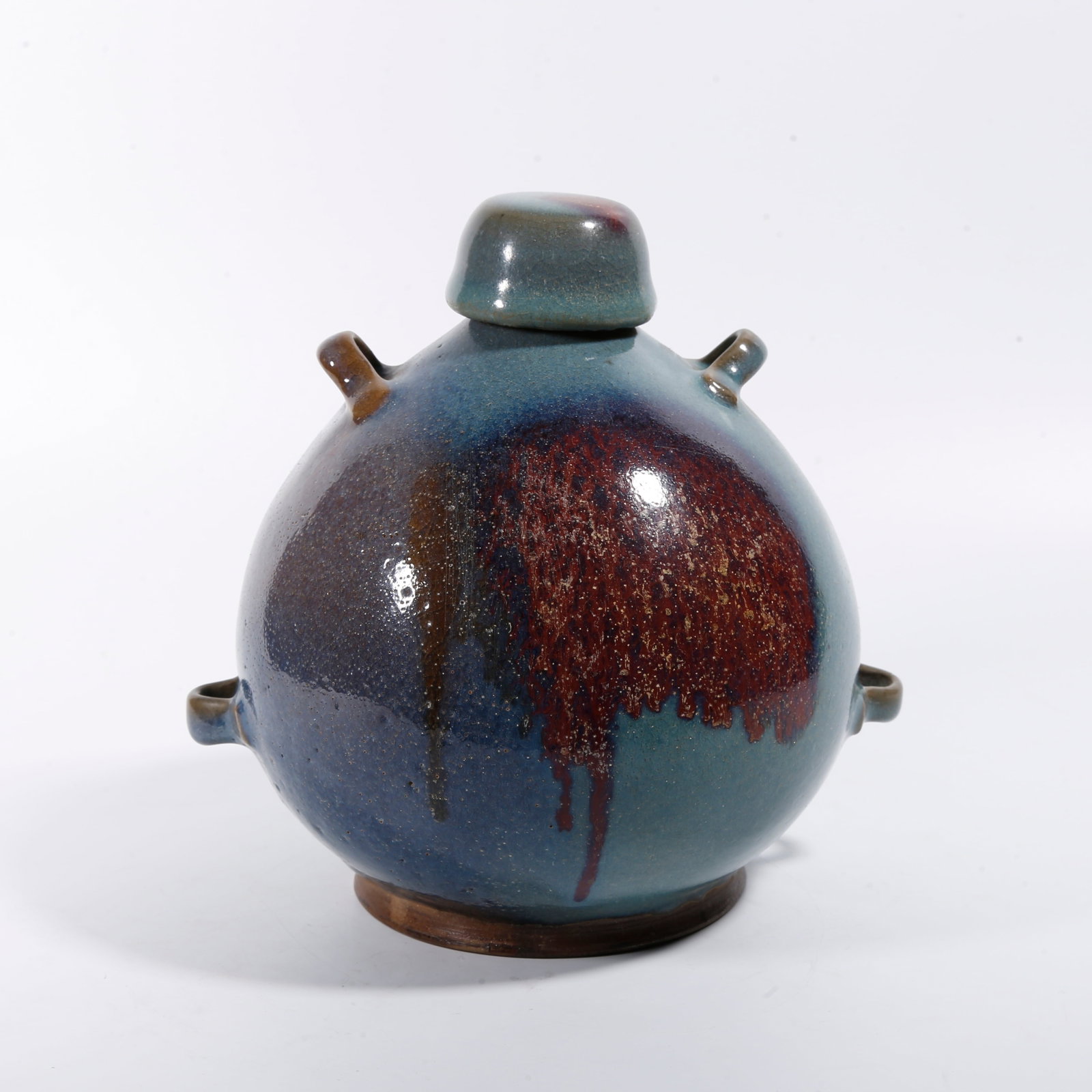 A JUN KILN COVERED VASE (1 of 9)