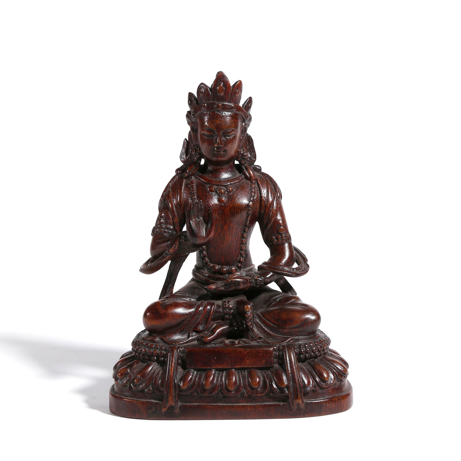 A AGARWOOD CARVED BUDDHA STATUE (1 of 9)
