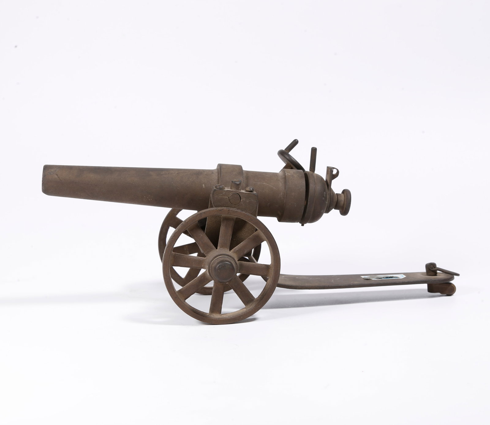 A BRONZE CANNON-SHAPED ORNAMENT (1 of 10)
