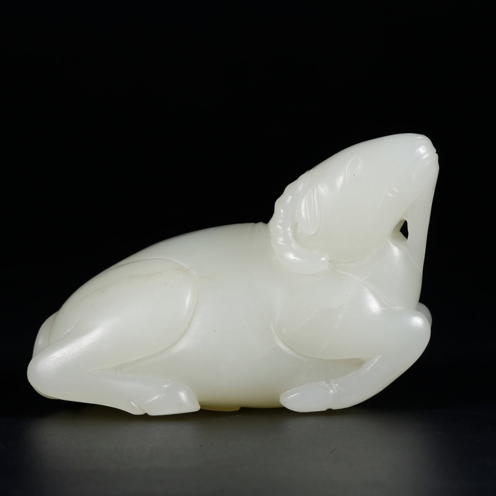A HETIAN JADE GOAT ORNAMENT (1 of 9)