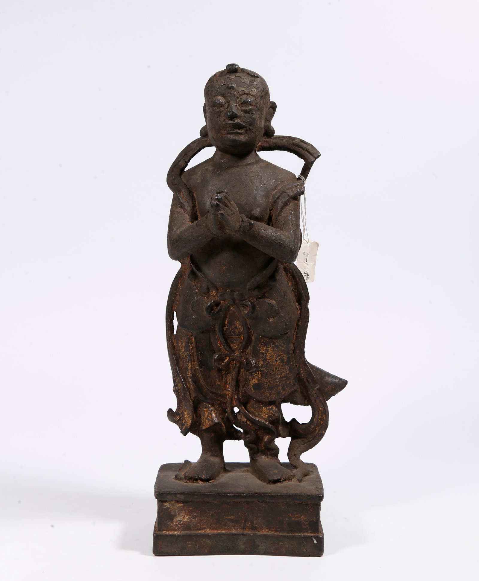 A BRONZE BOY STATUE (1 of 9)