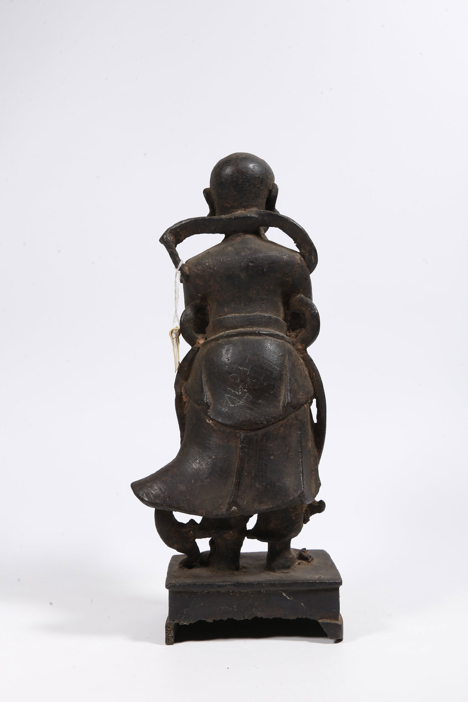 A BRONZE BOY STATUE - 5