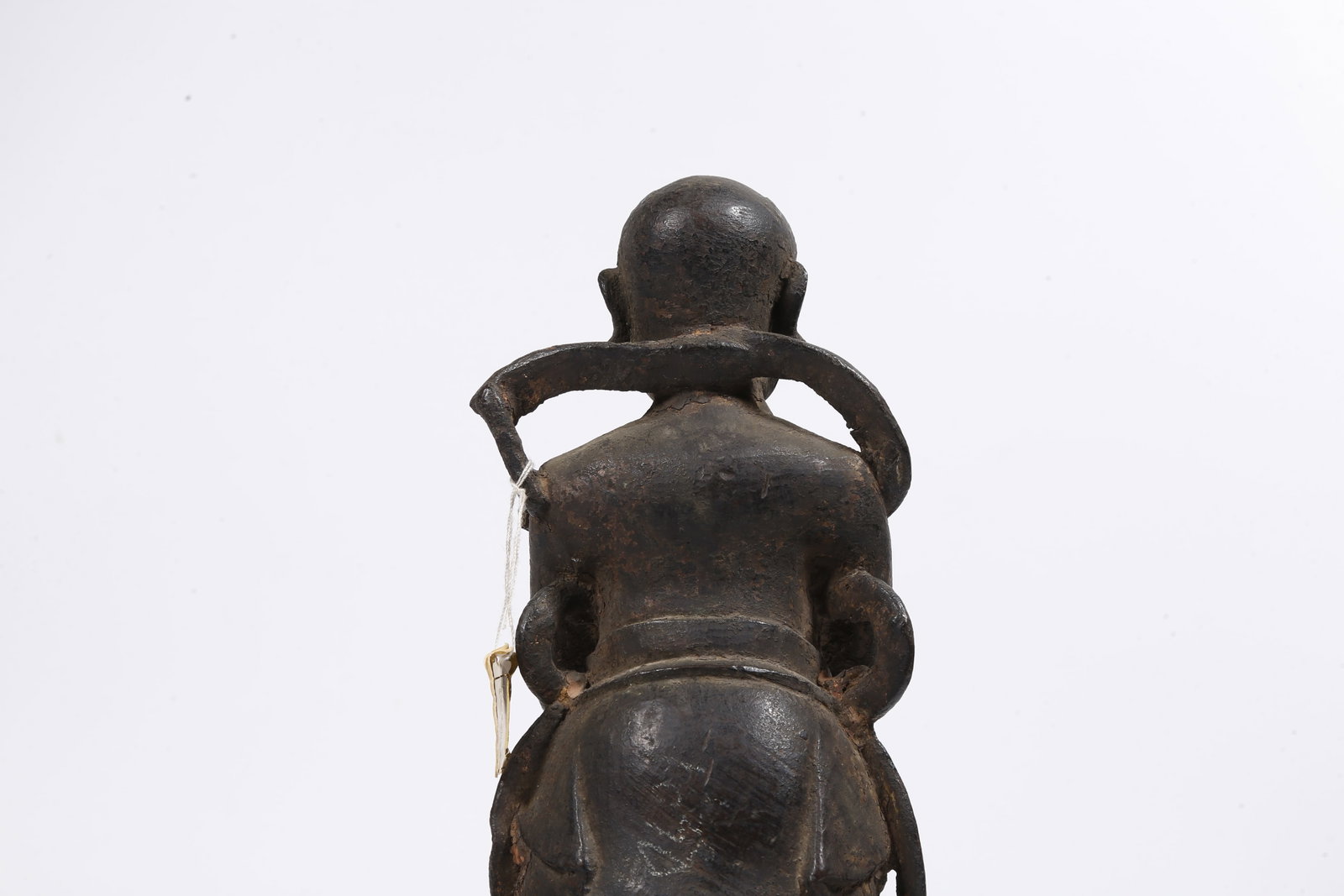 A BRONZE BOY STATUE - 6
