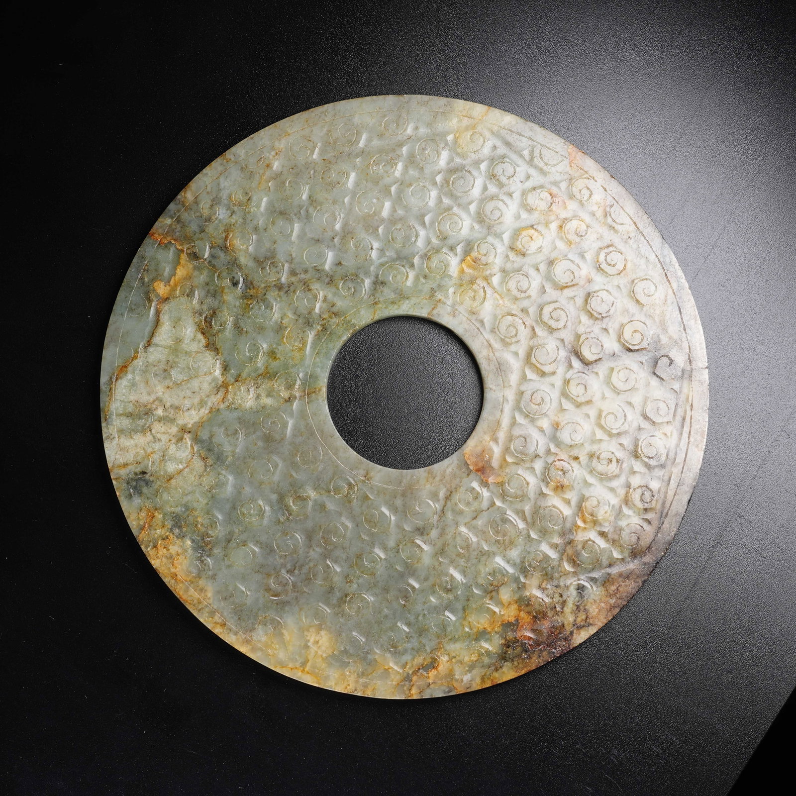 A ANCIENT JADE BI DISC: Ancient Jade Bi Disc