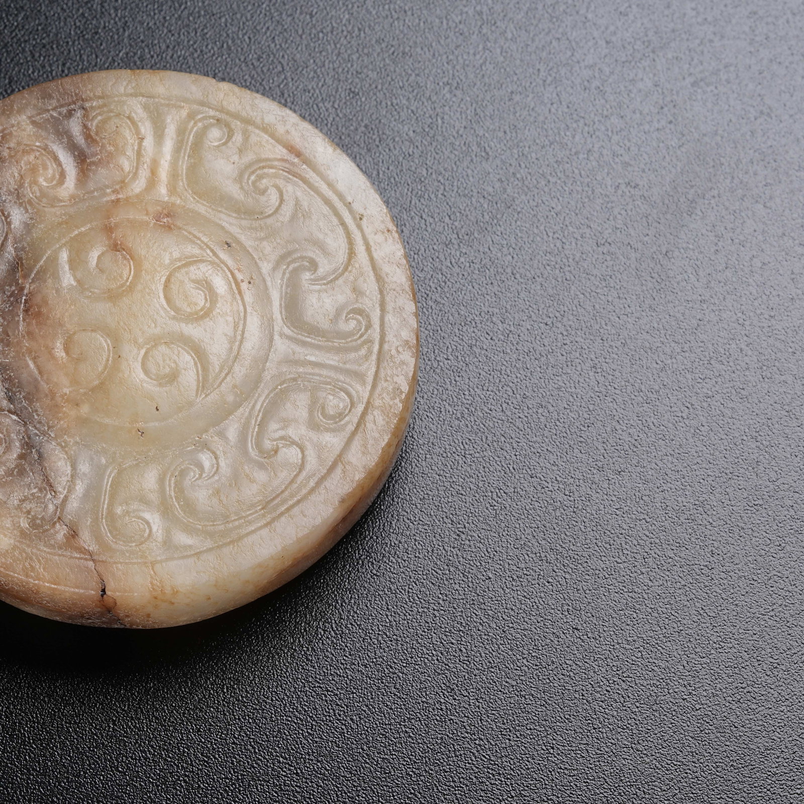 A ANCIENT JADE SWORD POMMEL - 3