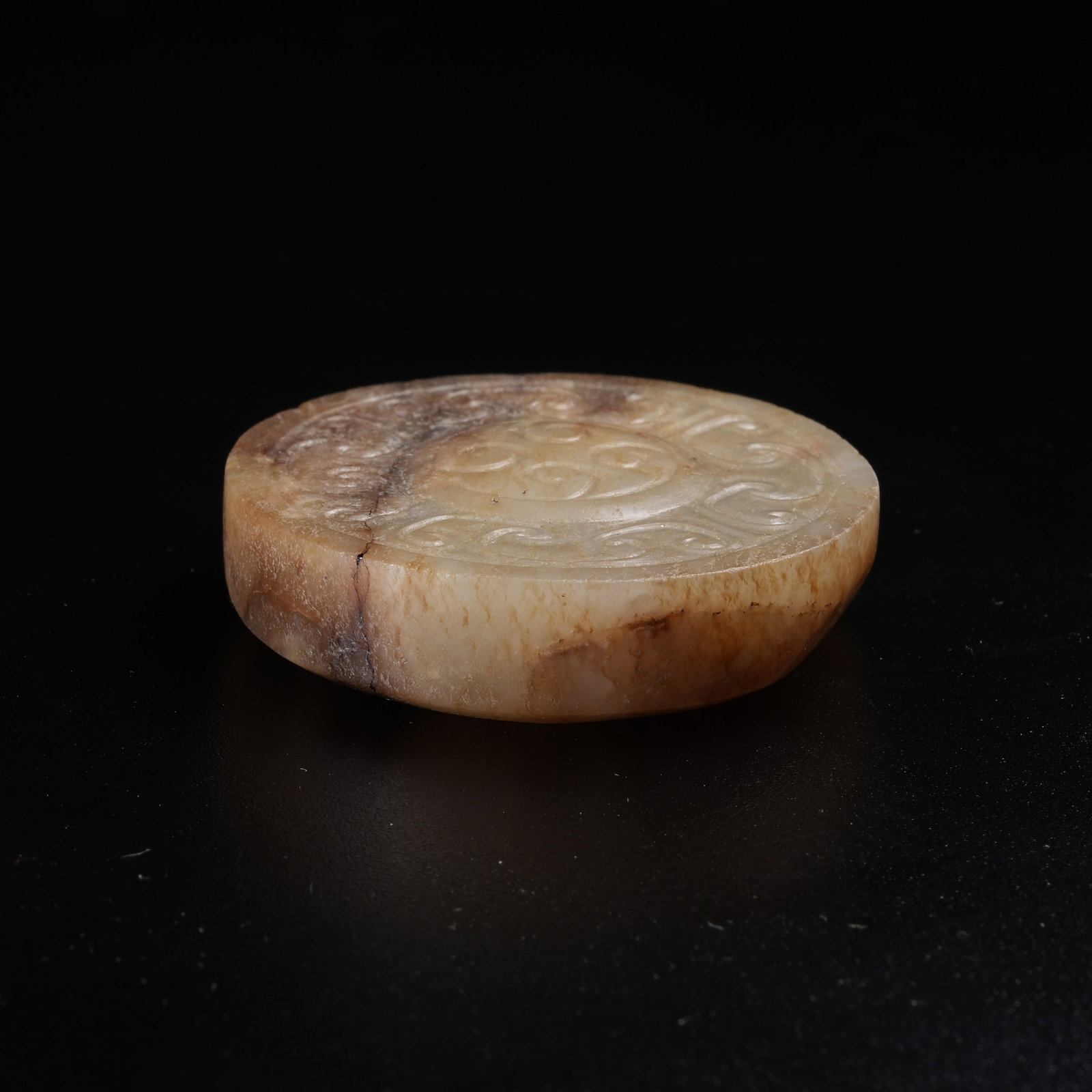 A ANCIENT JADE SWORD POMMEL - 4