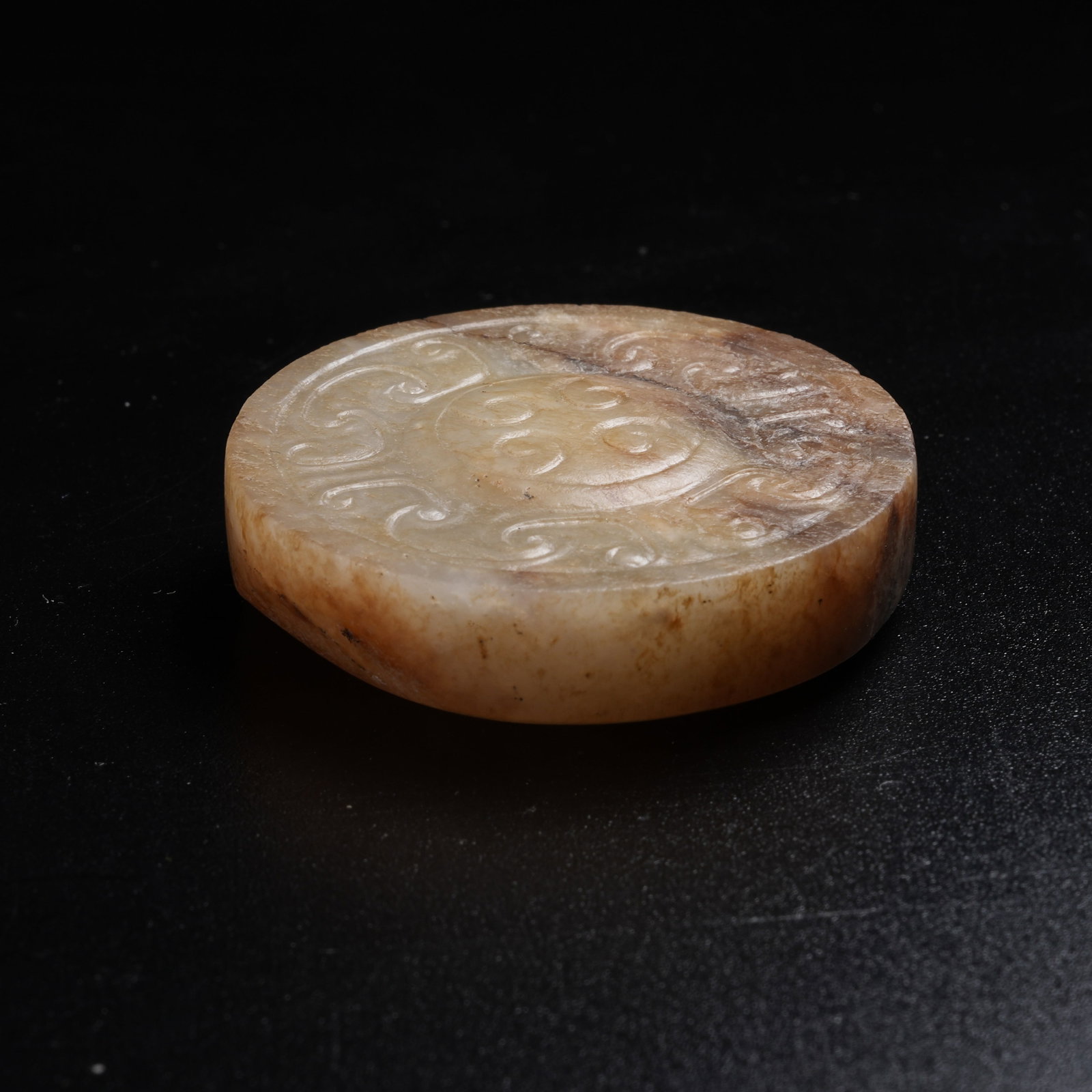 A ANCIENT JADE SWORD POMMEL - 5