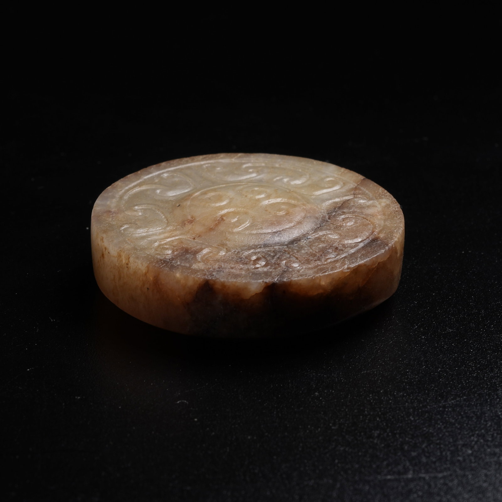 A ANCIENT JADE SWORD POMMEL - 6