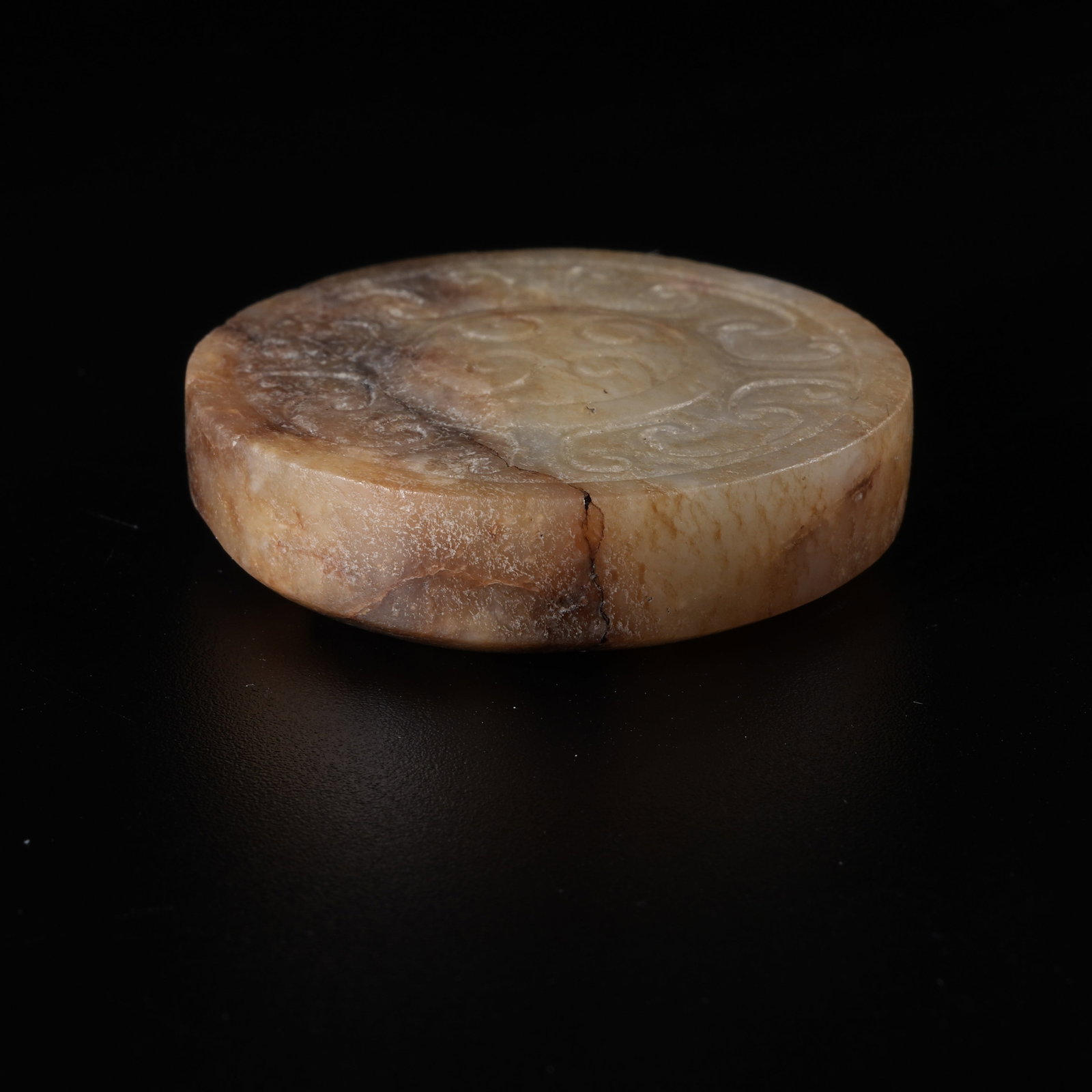 A ANCIENT JADE SWORD POMMEL - 7