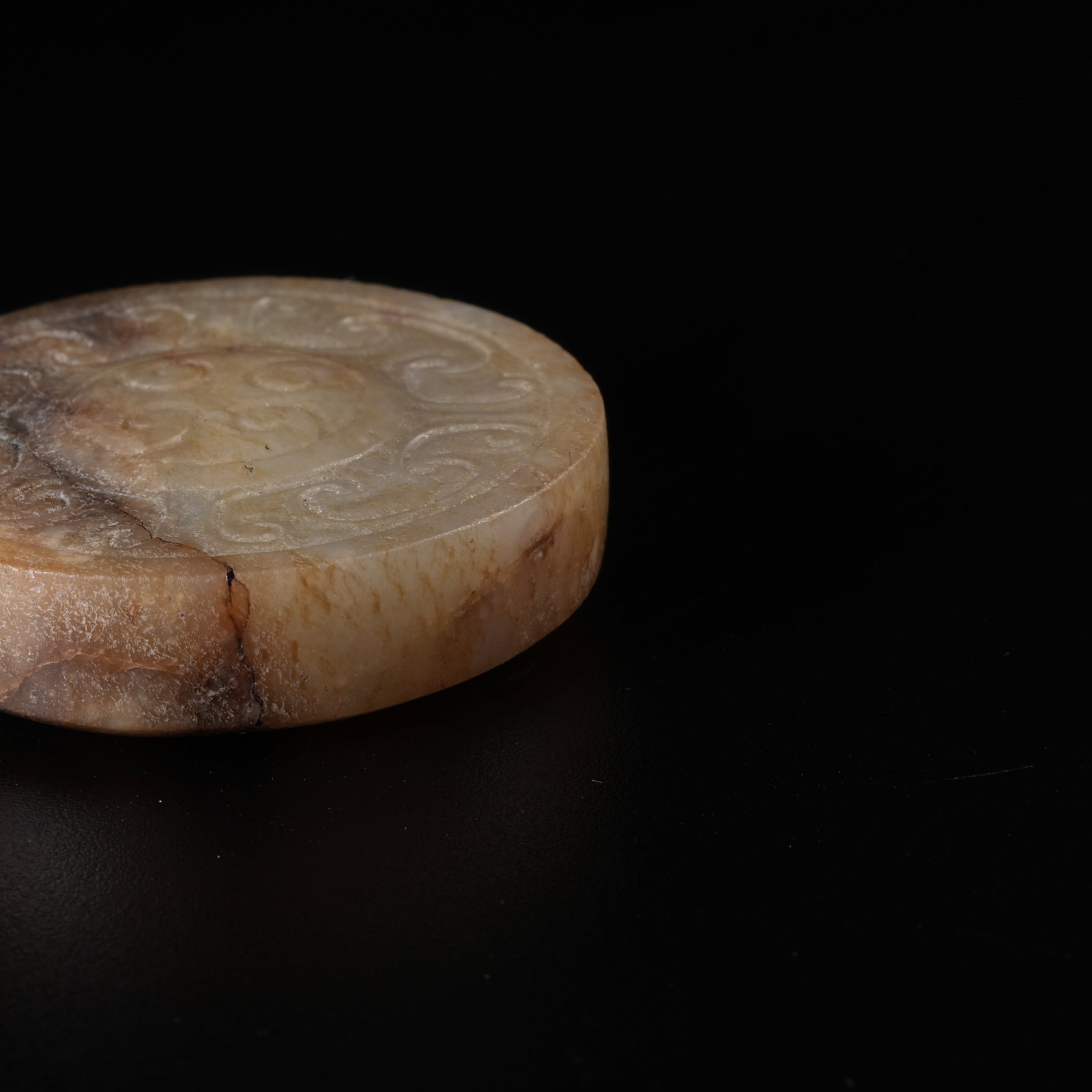 A ANCIENT JADE SWORD POMMEL - 9
