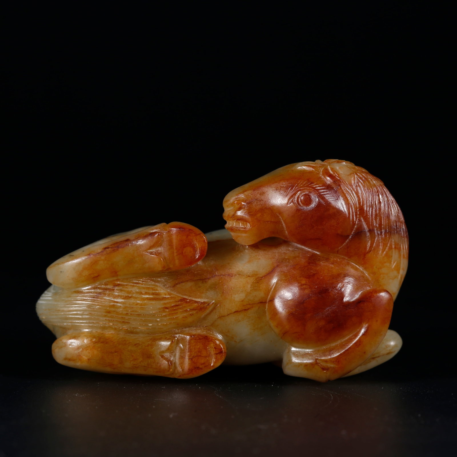 A HETIAN JADE STEED ORNAMENT (1 of 10)