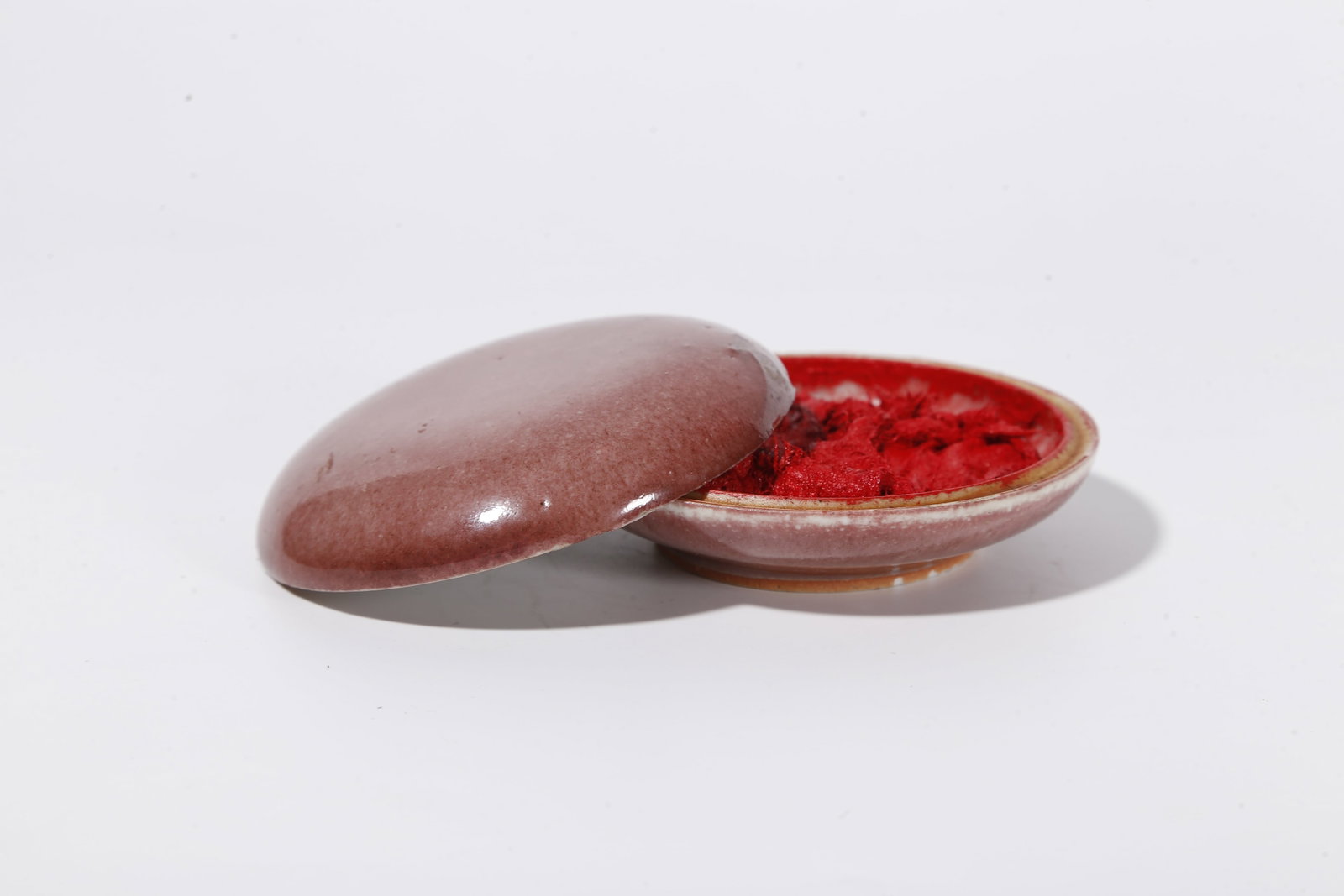 A BEAN RED GLAZE INK PASTE BOX - 5
